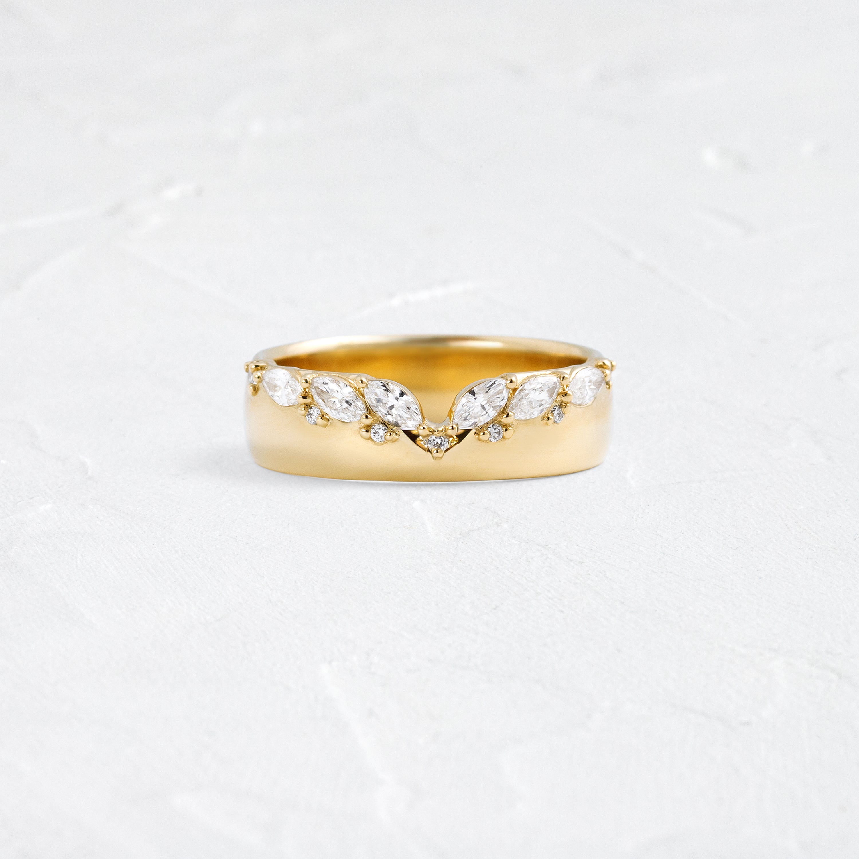 Wide First Frost Band | Melanie Casey Jewelry