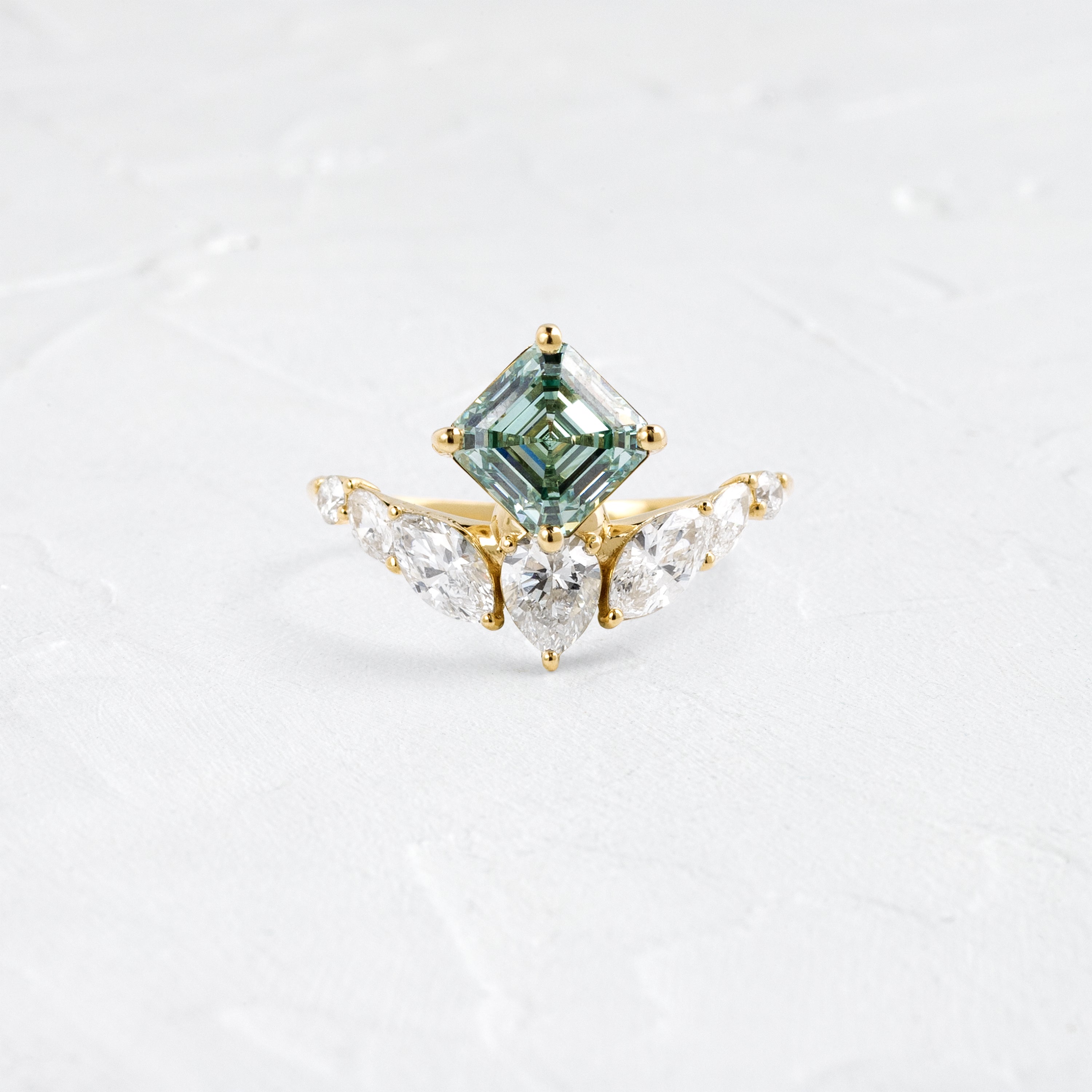 Attune Ring, 1.51ct. Lab-Grown Green Diamond | Melanie Casey Fine
