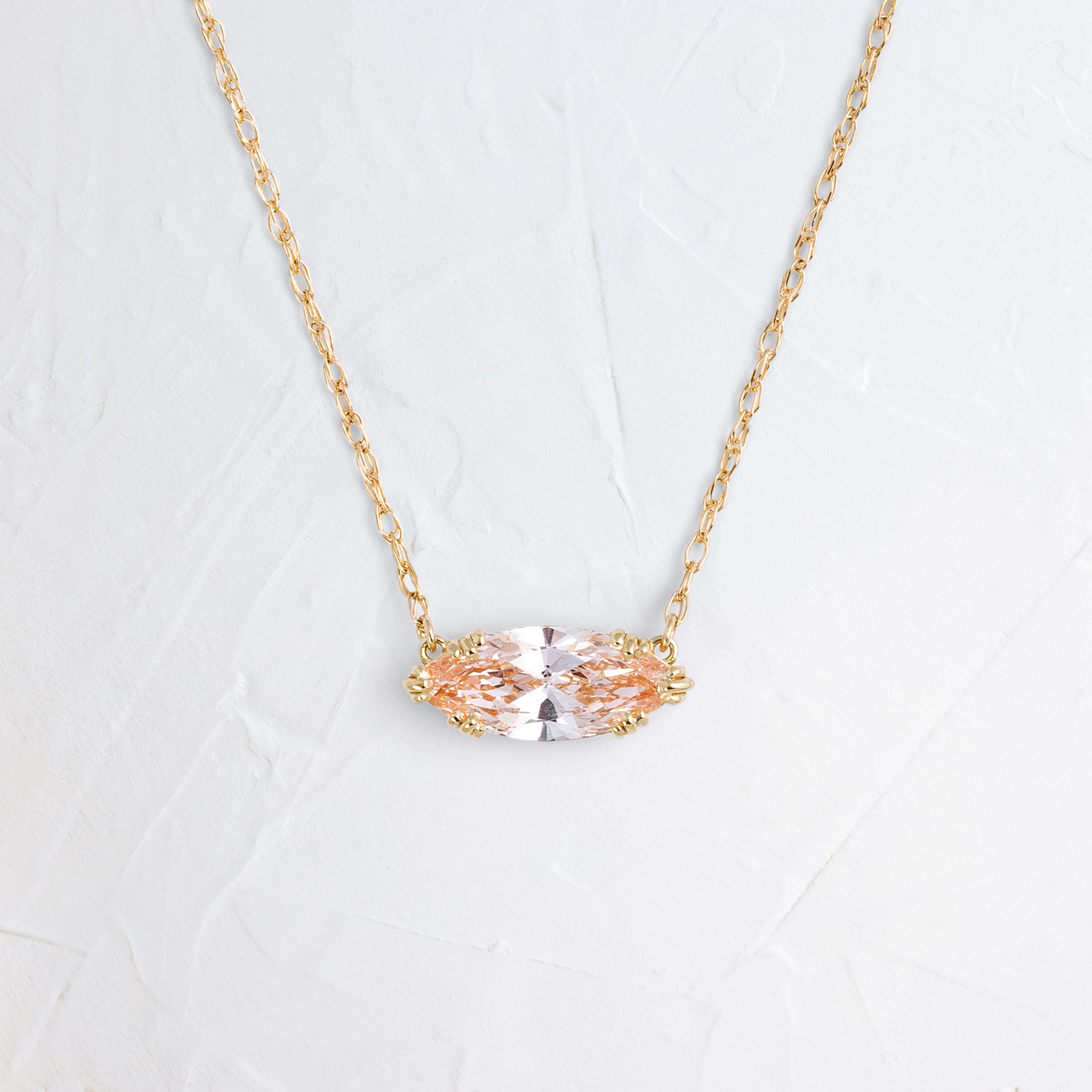 Threaded Necklace, 1.05ct. Lab-Grown Pink Diamond | Melanie Casey
