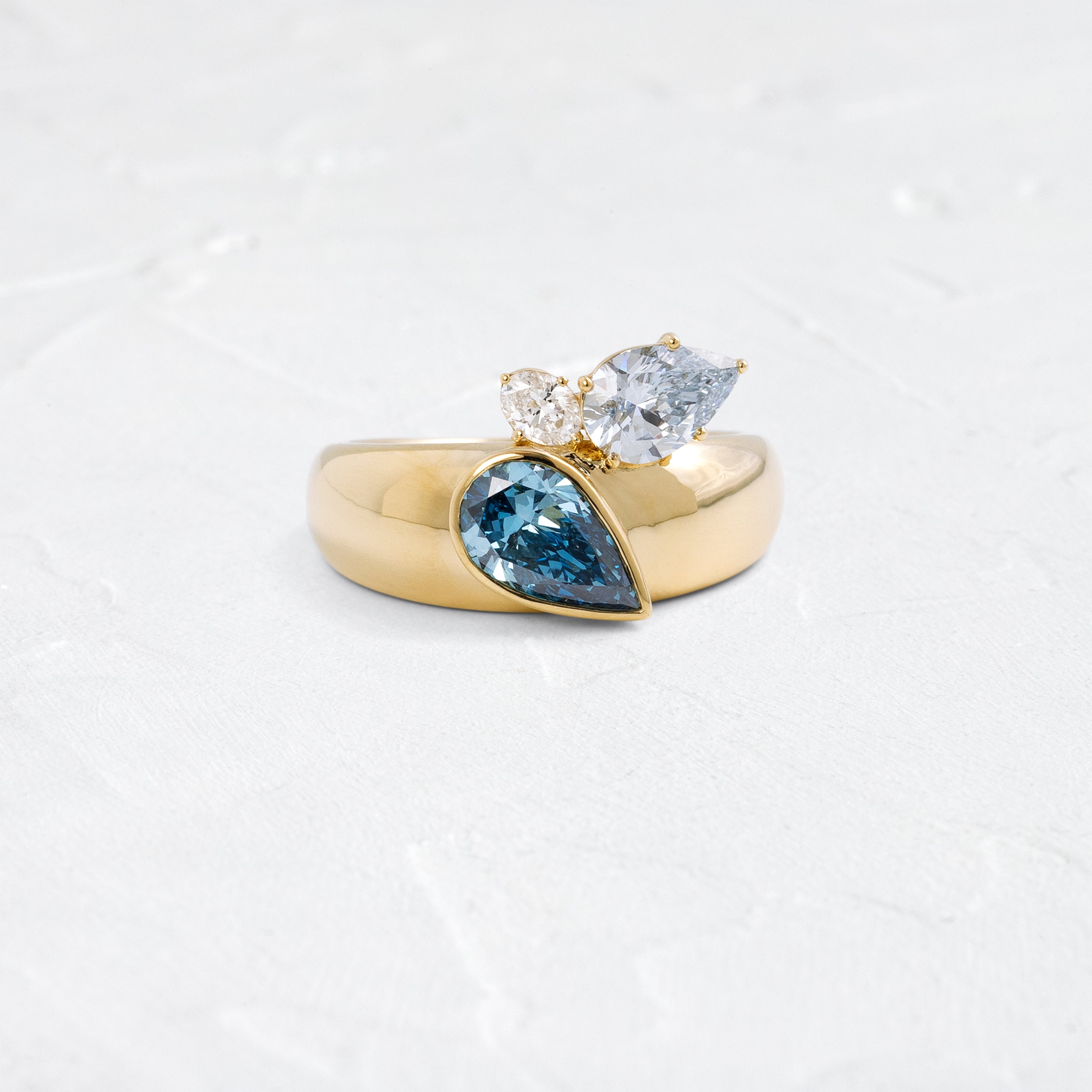 Nightshade Band, 2.02ctw. Lab-Grown Blue Diamonds | Melanie Casey