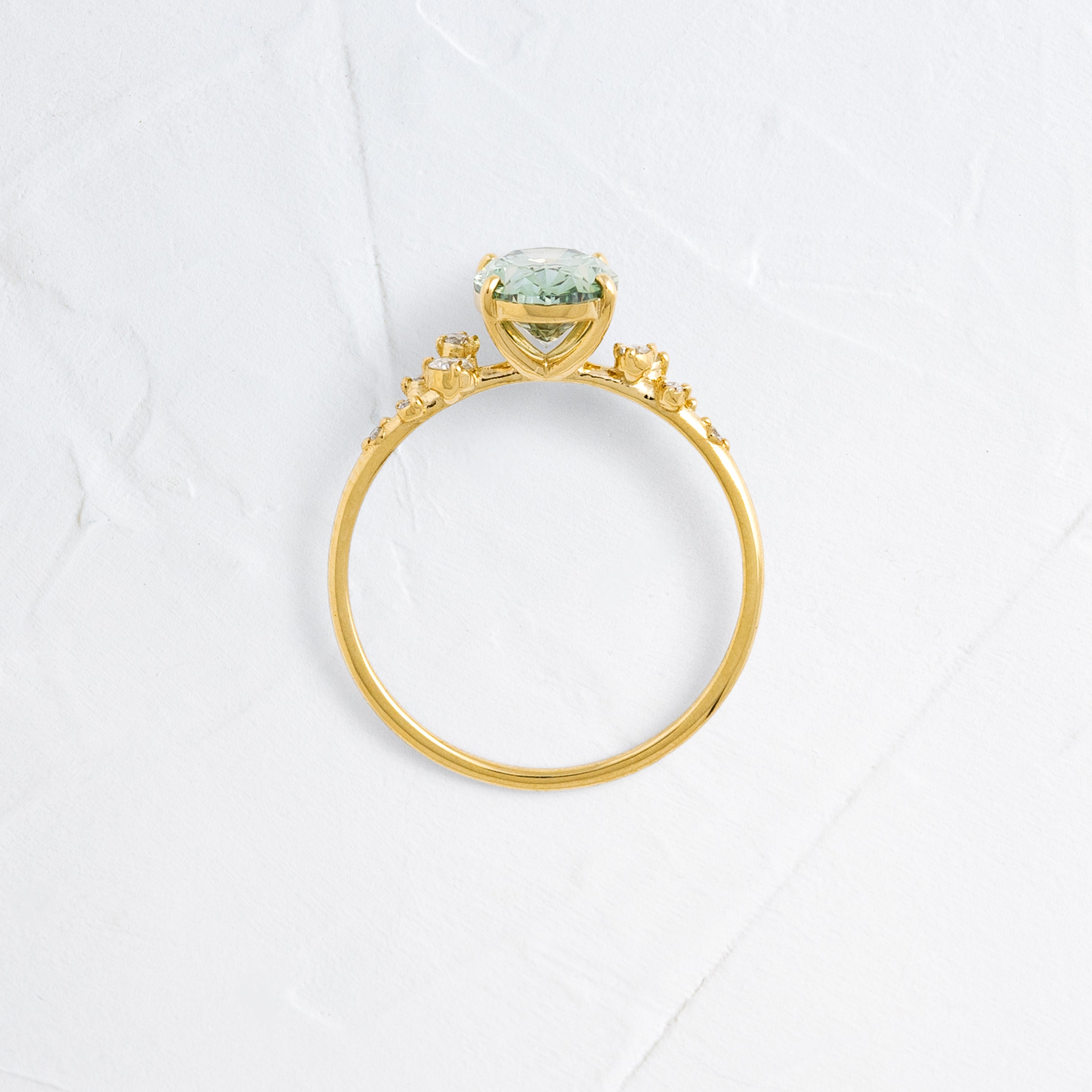 Snowdrift Ring, 1.5ct. Lab-Grown Green Diamond | Melanie Casey