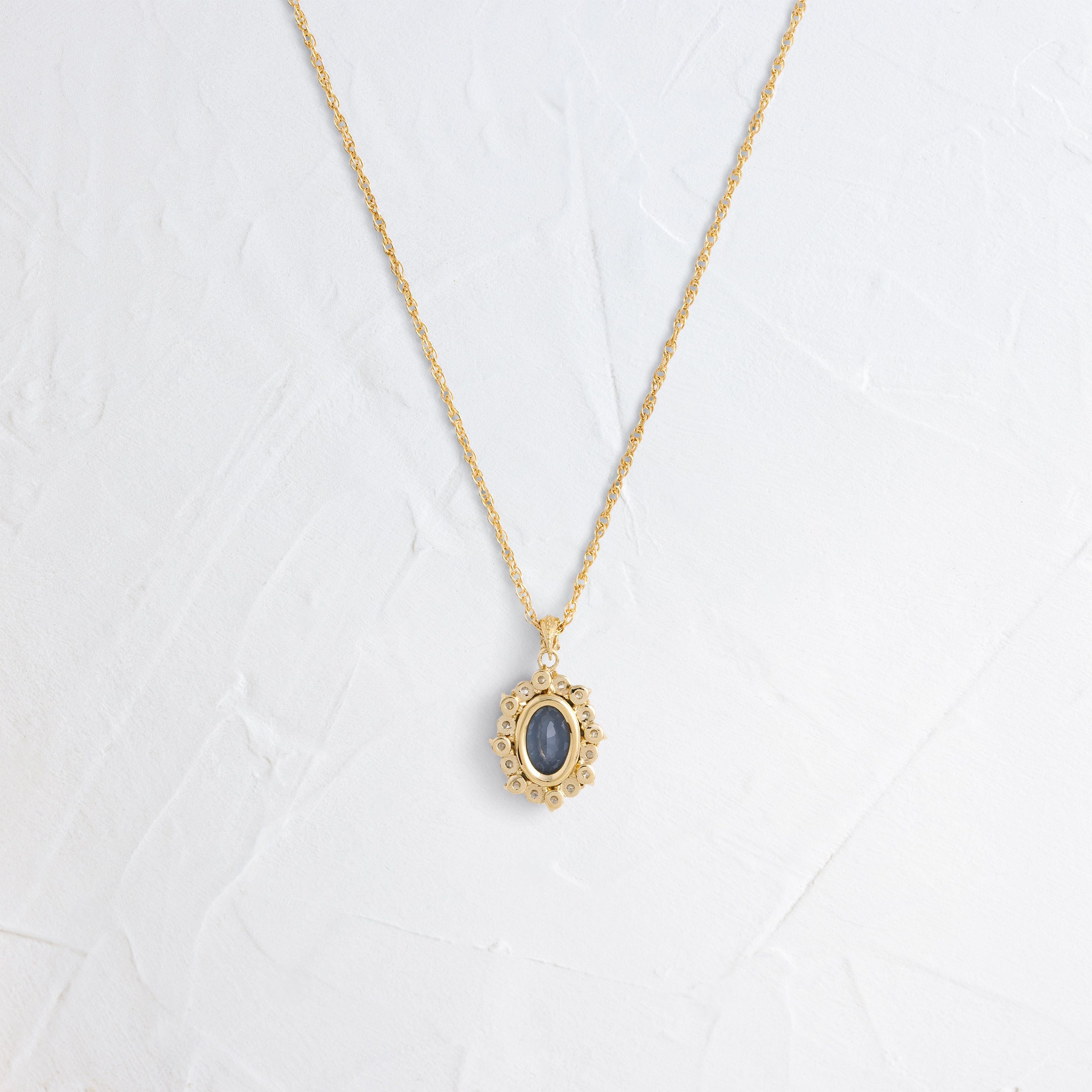 Sapling Necklace, 1.16ct. Blue-Gray Spinel | Melanie Casey Jewelry