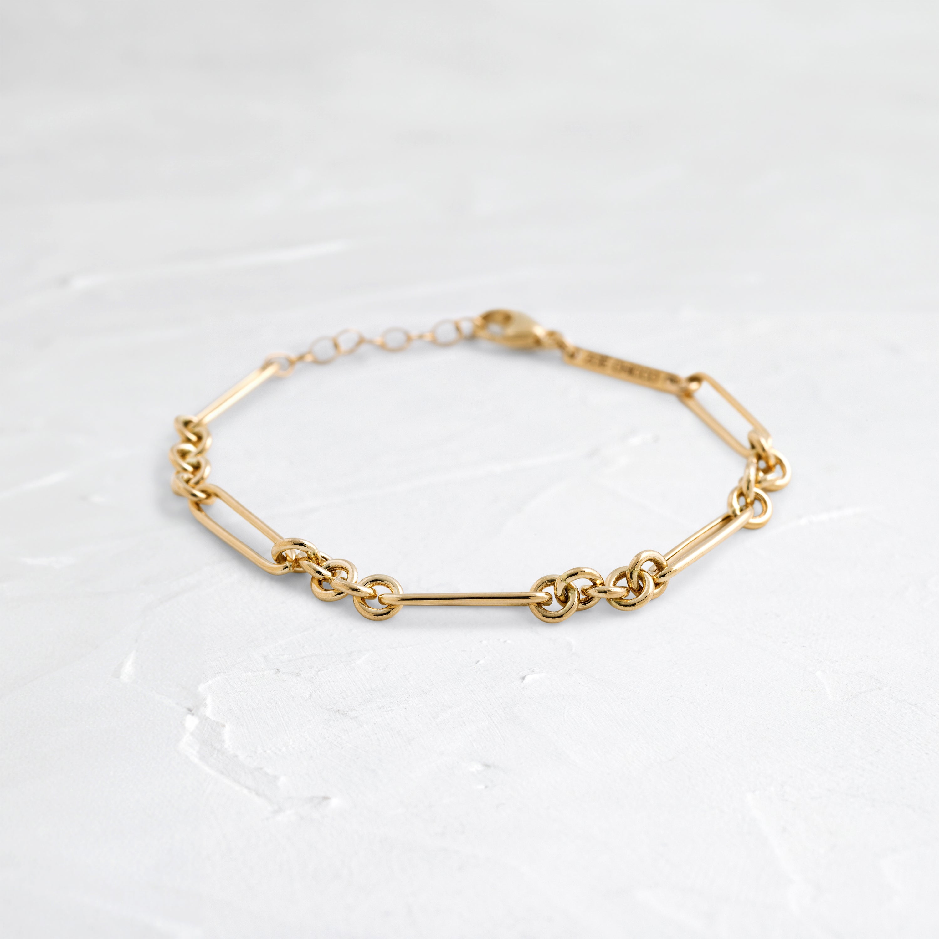 SILVA コルナゴ ストラップ OVAL CX MASTER KRONO 14k Gold Large Paperclip Rolo Chain Bracelet - In Stock | Zoe