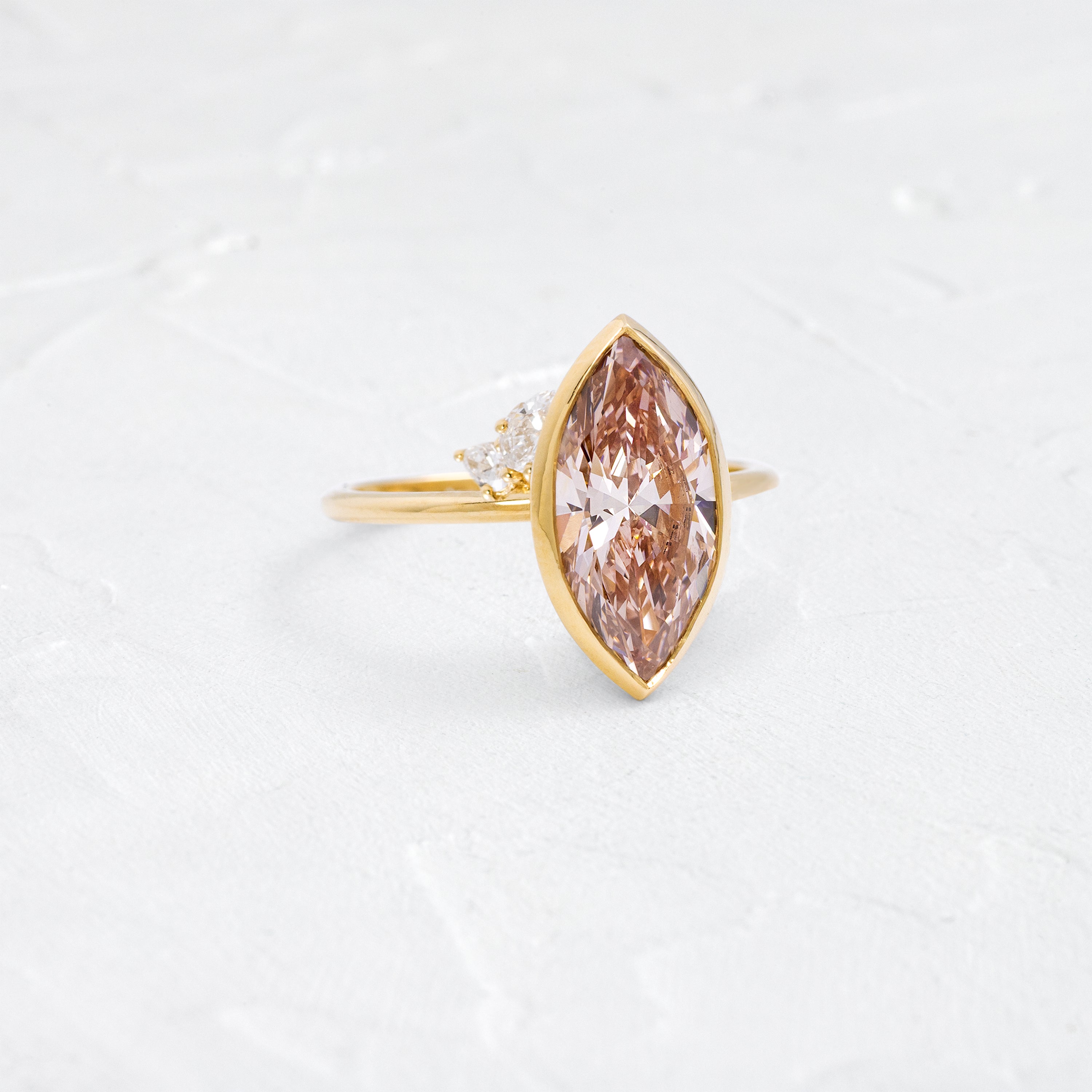 Epilogue Ring, 3.52 Pink Lab-Grown Diamond | Melanie Casey Fine