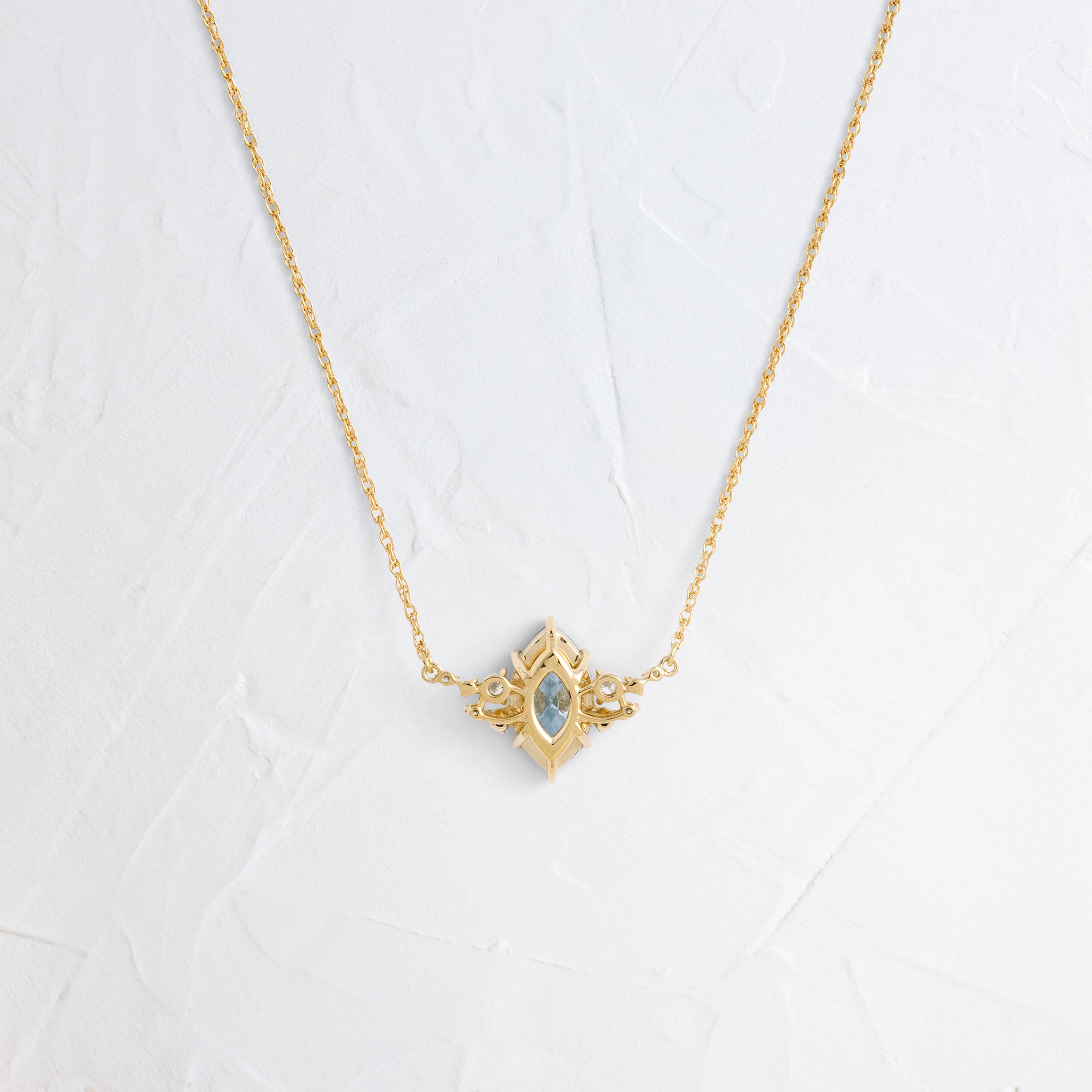 Snowdrift Necklace, 1.5ct. Lab-Grown Blue Diamond | Melanie Casey