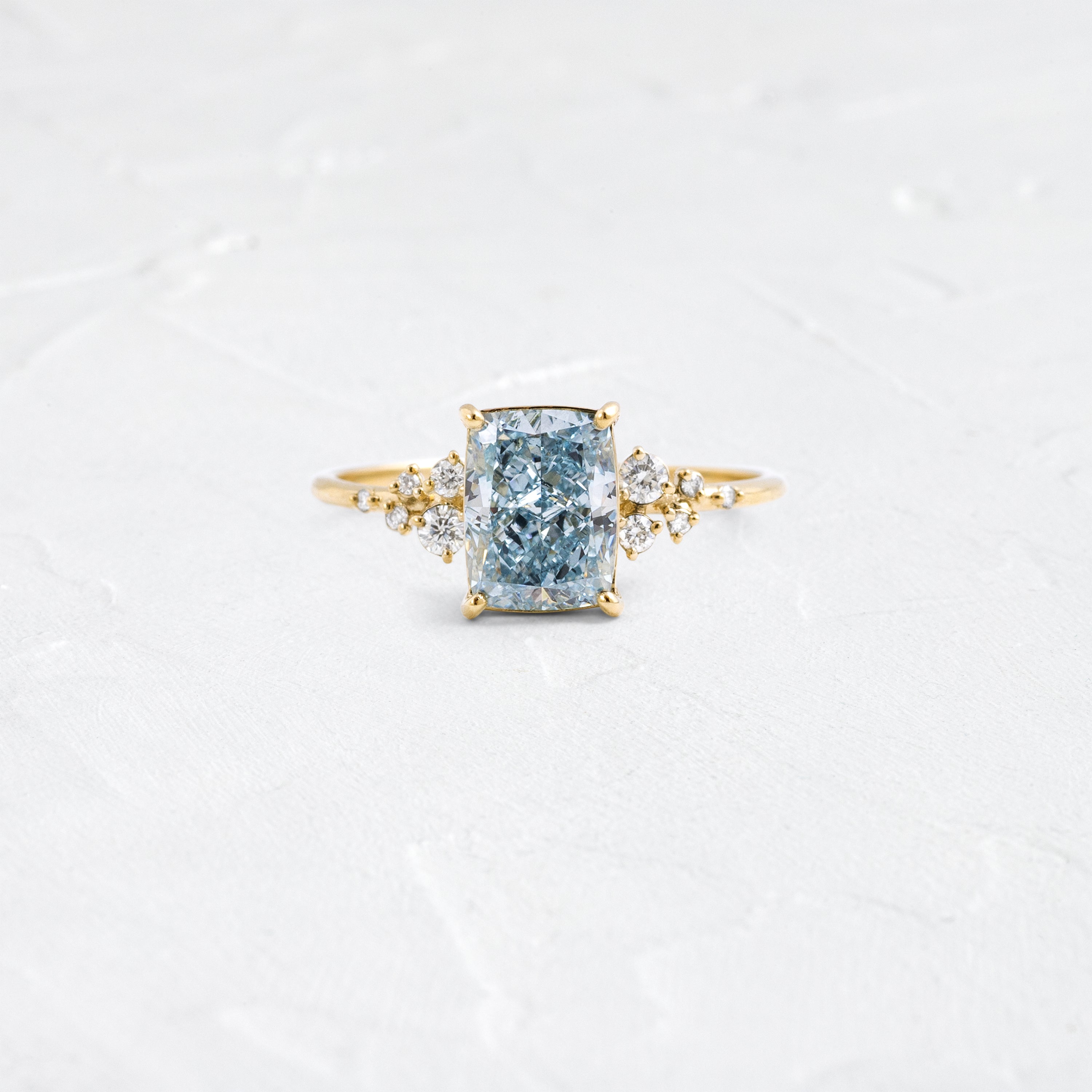 Snowdrift Ring, 1.92ct. Lab-Grown Light Blue Diamond | Melanie