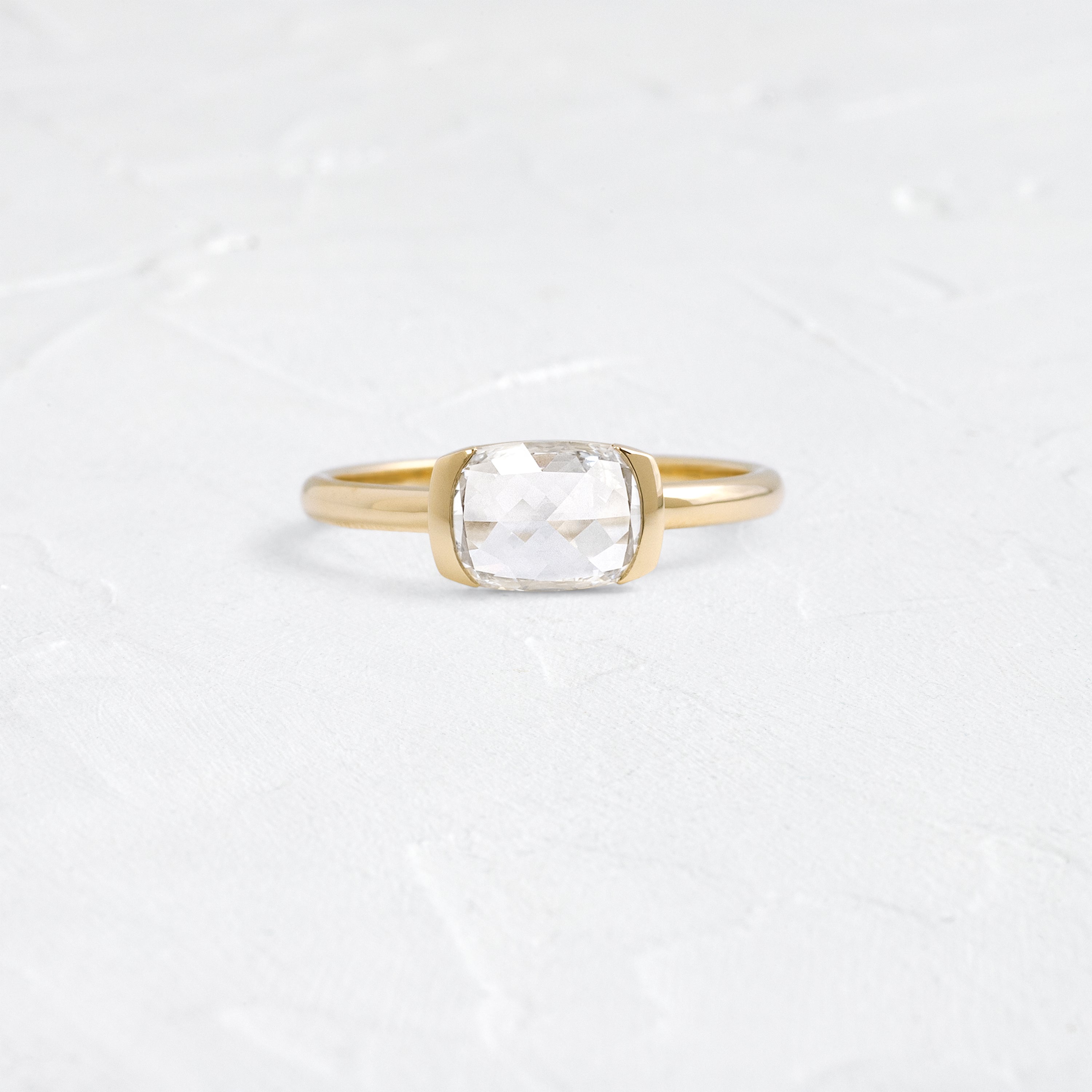 Stanza Ring, Lab-Grown Cushion Rose Cut Melanie Casey