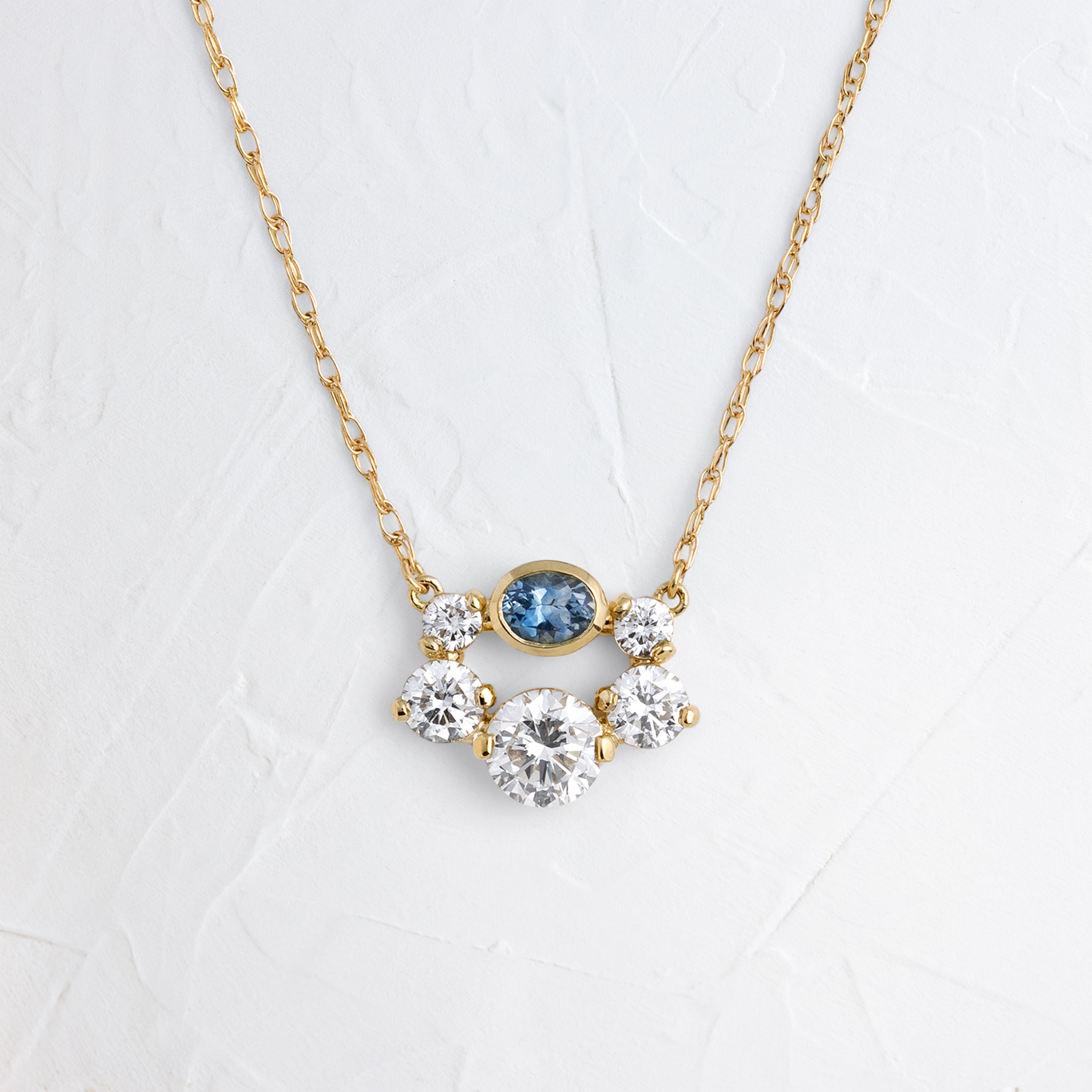 アクセサリー Lyn Ian Hemline Necklace, Blue Montana Sapphire | Melanie Casey