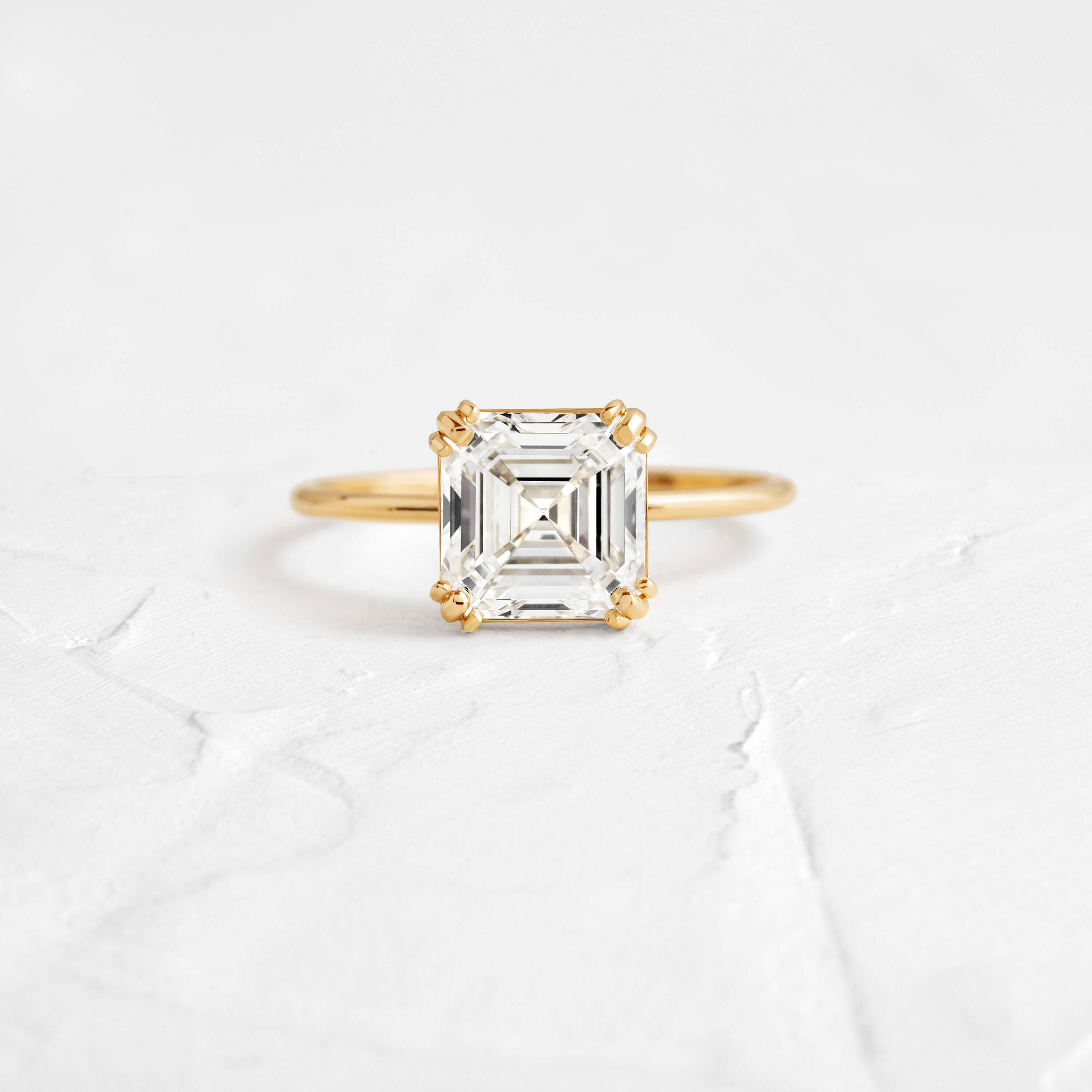 Threaded Ring, Asscher Cut | Melanie Casey Fine Jewelry
