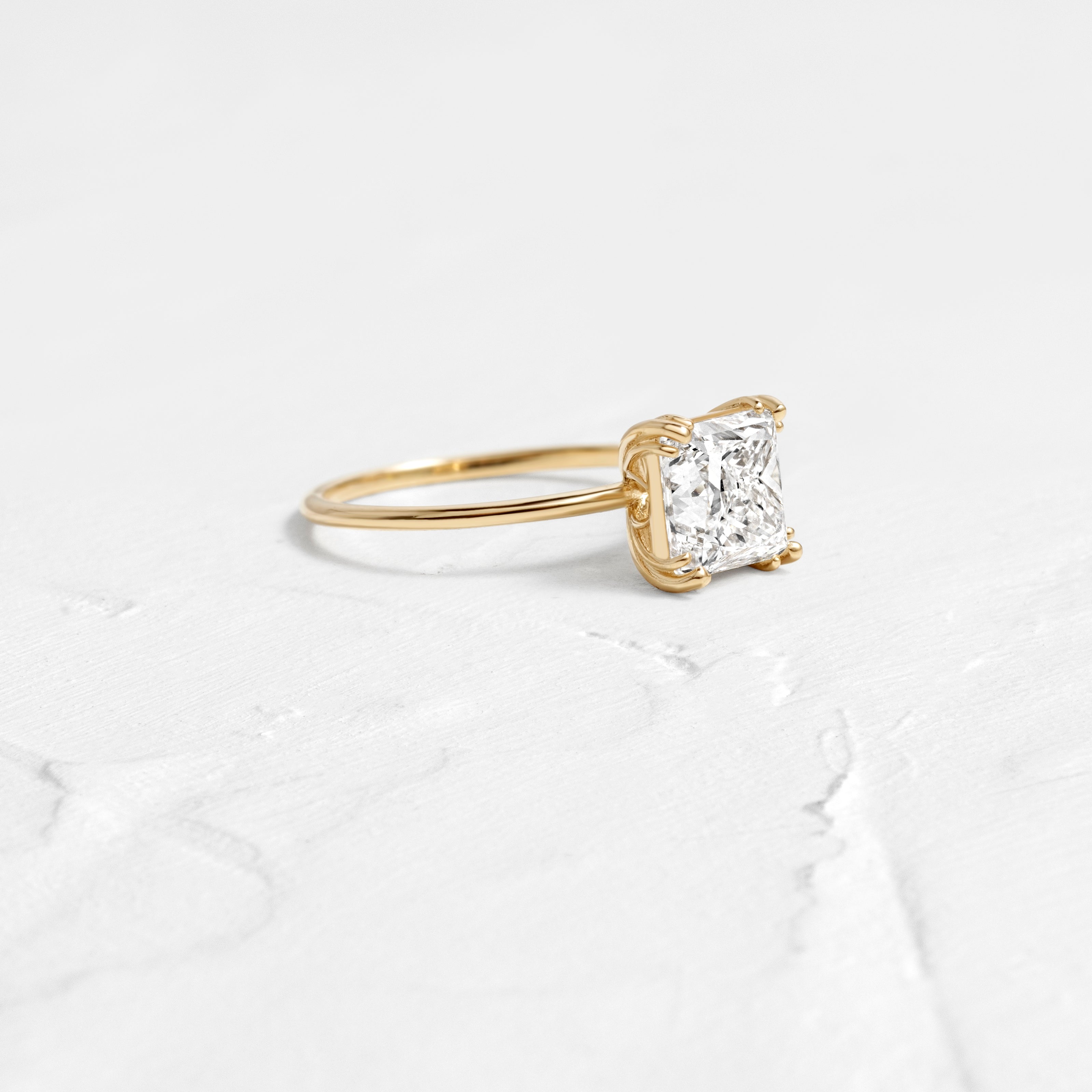 Threaded Ring, 2.01ct. Natural Radiant Cut | Melanie Casey Fine