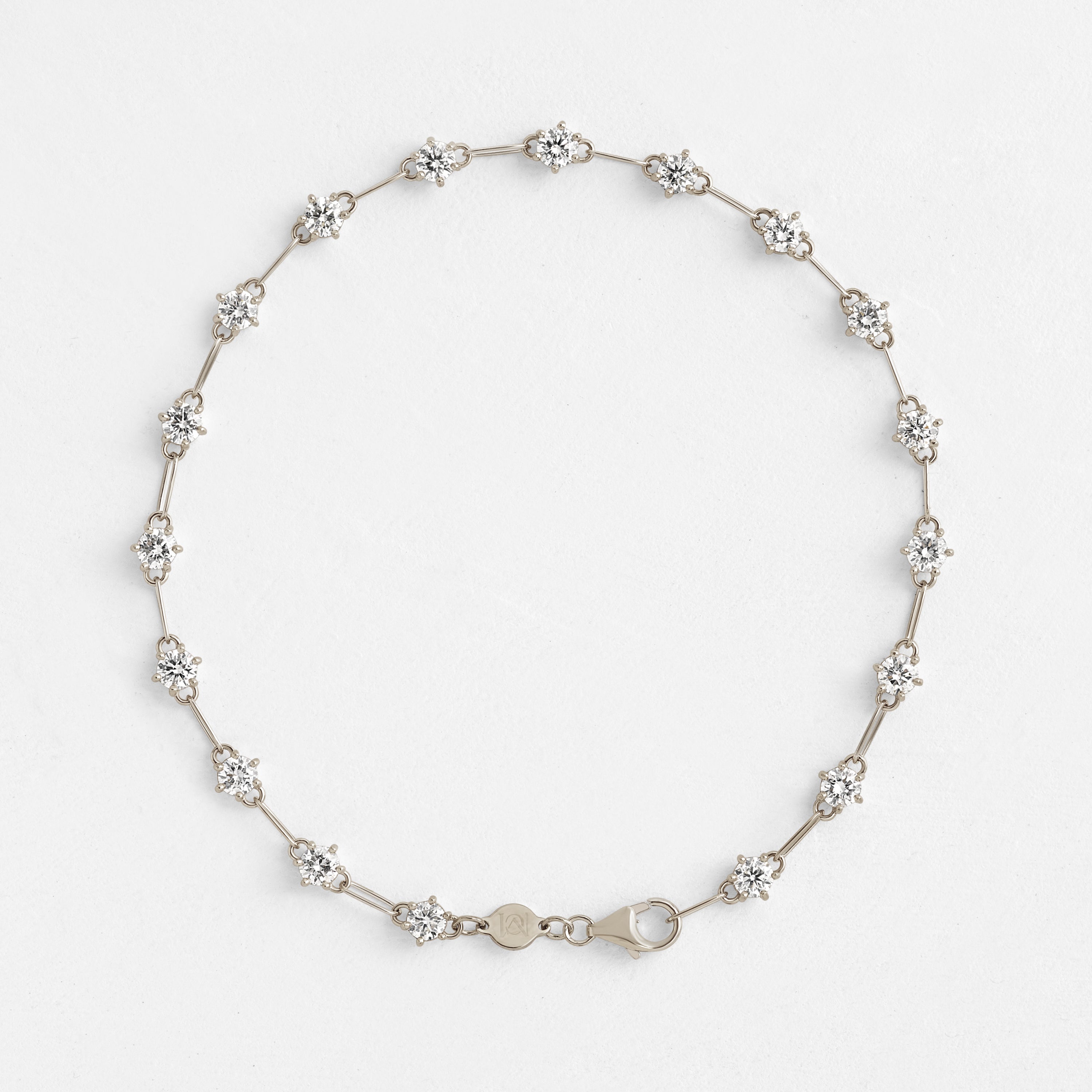 アクセサリー Triple Cut Tennis Chain Bracelet Distance Tennis Bracelet, 1.8ctw | Melanie Casey Fine Jewelry