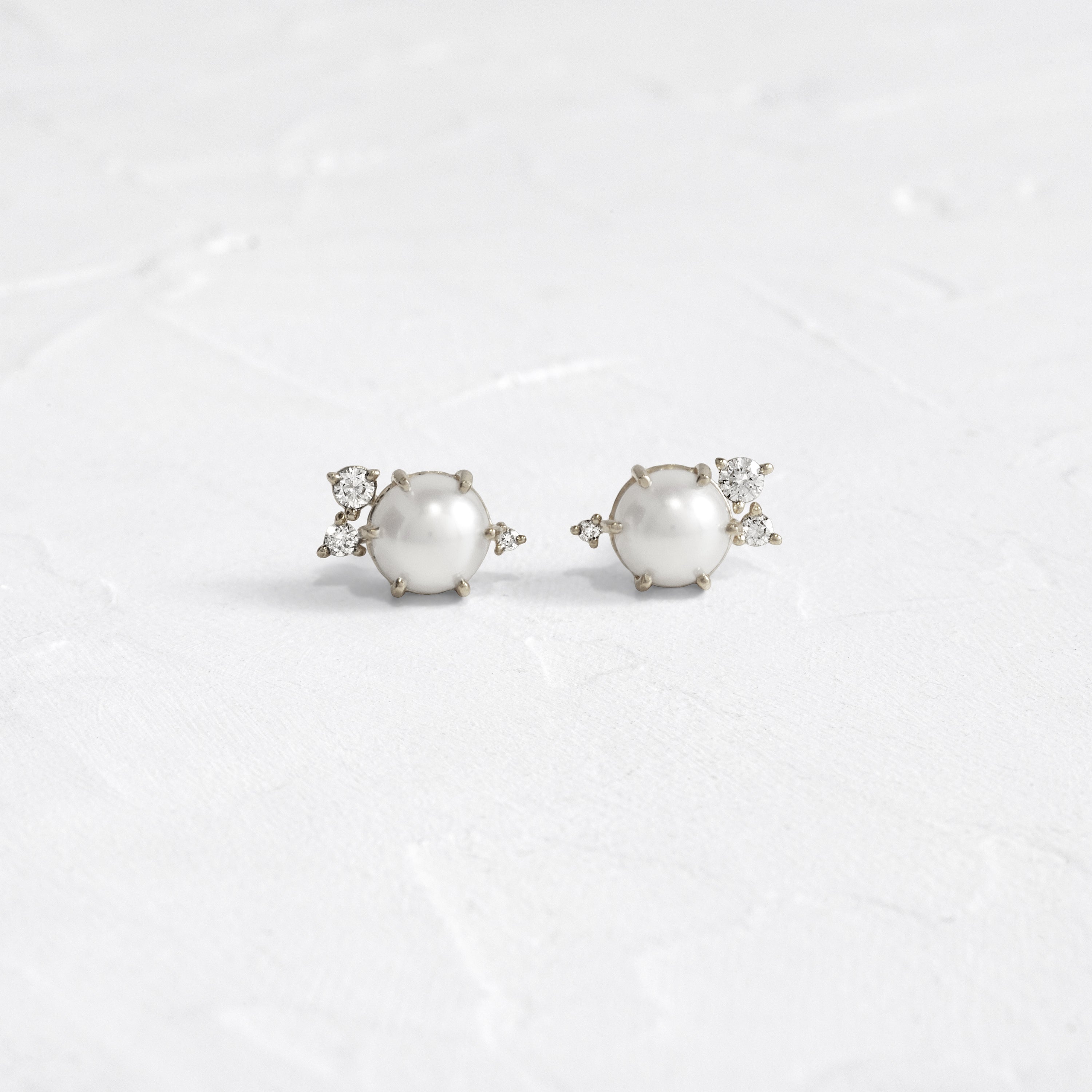 Pearl Flurry Studs | Delicate Earrings from Melanie Casey Jewelry