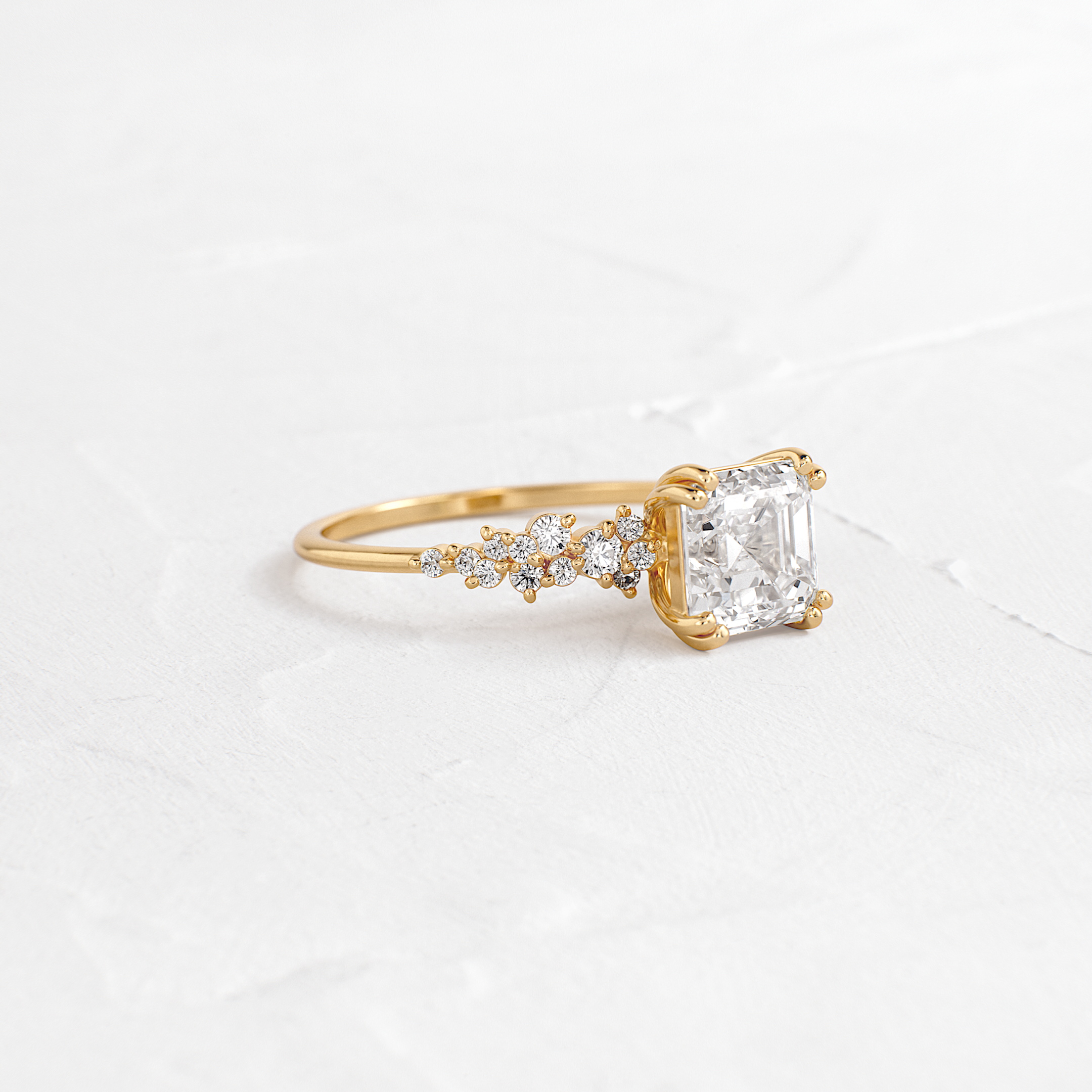 On The Horizon Ring, Asscher Cut | Melanie Casey Jewelry