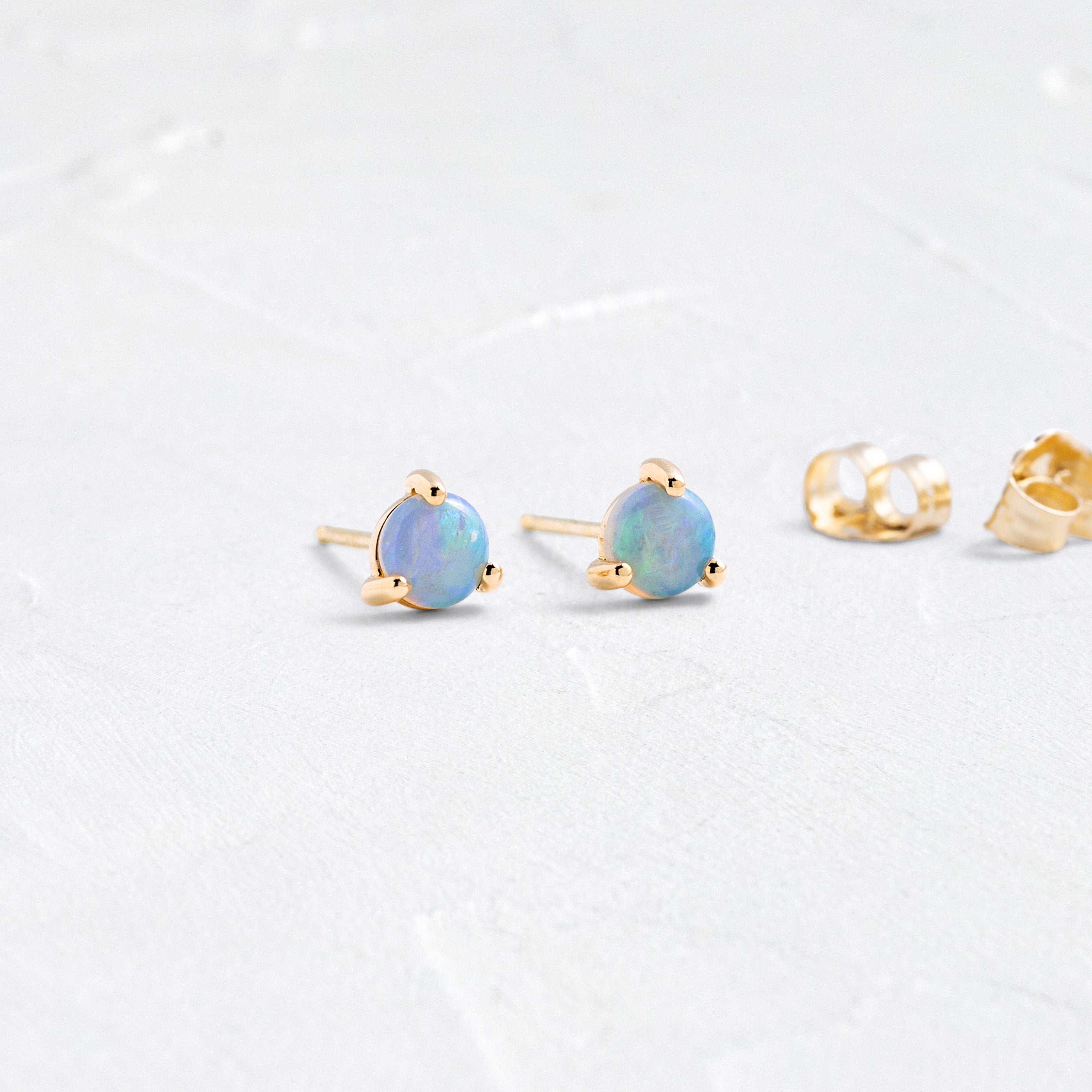Large Opal Studs - In Stock | WWAKE | Melanie Casey Jewelry