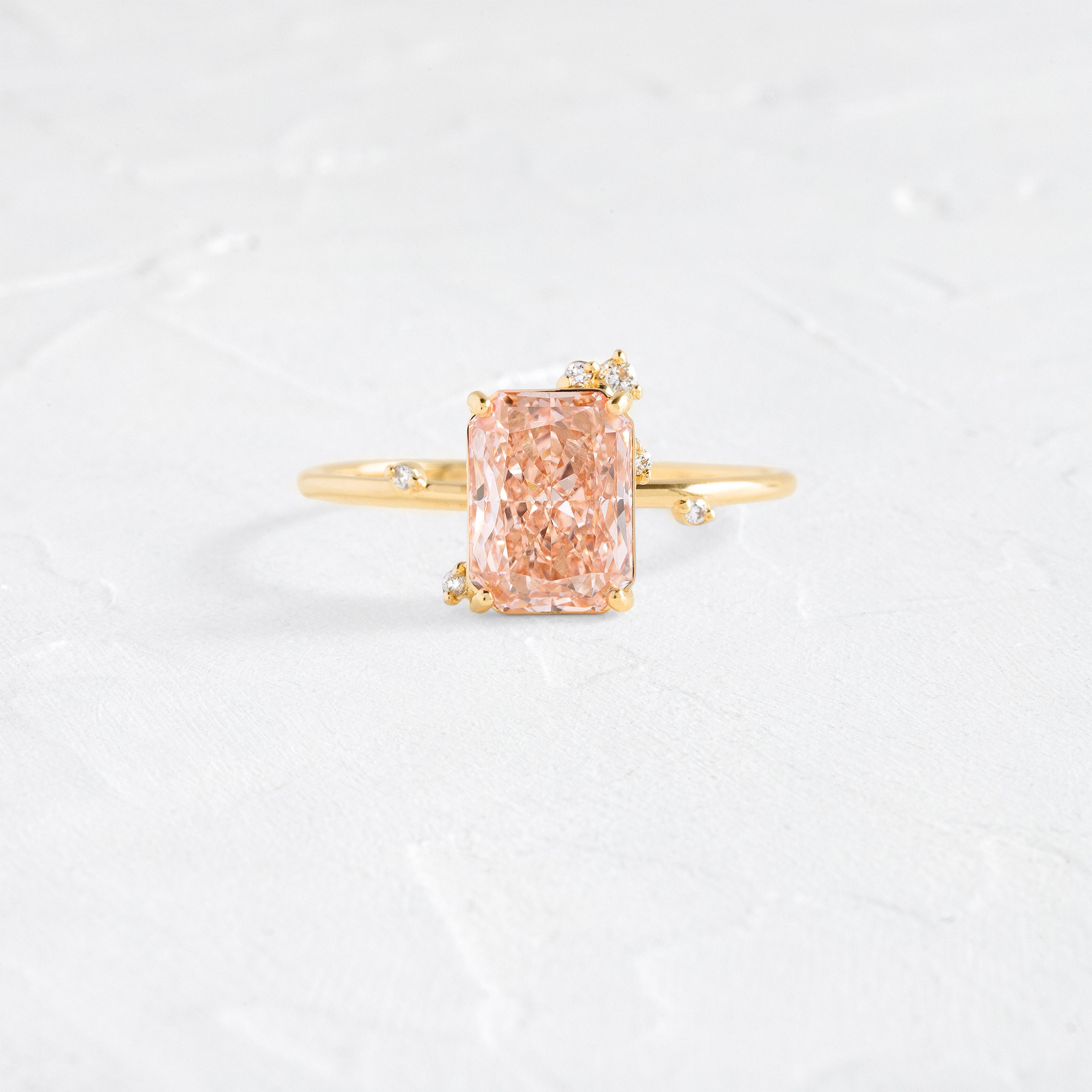 To A Flame Ring, 1.76ct. Lab-Grown Pink Diamond | Melanie Casey
