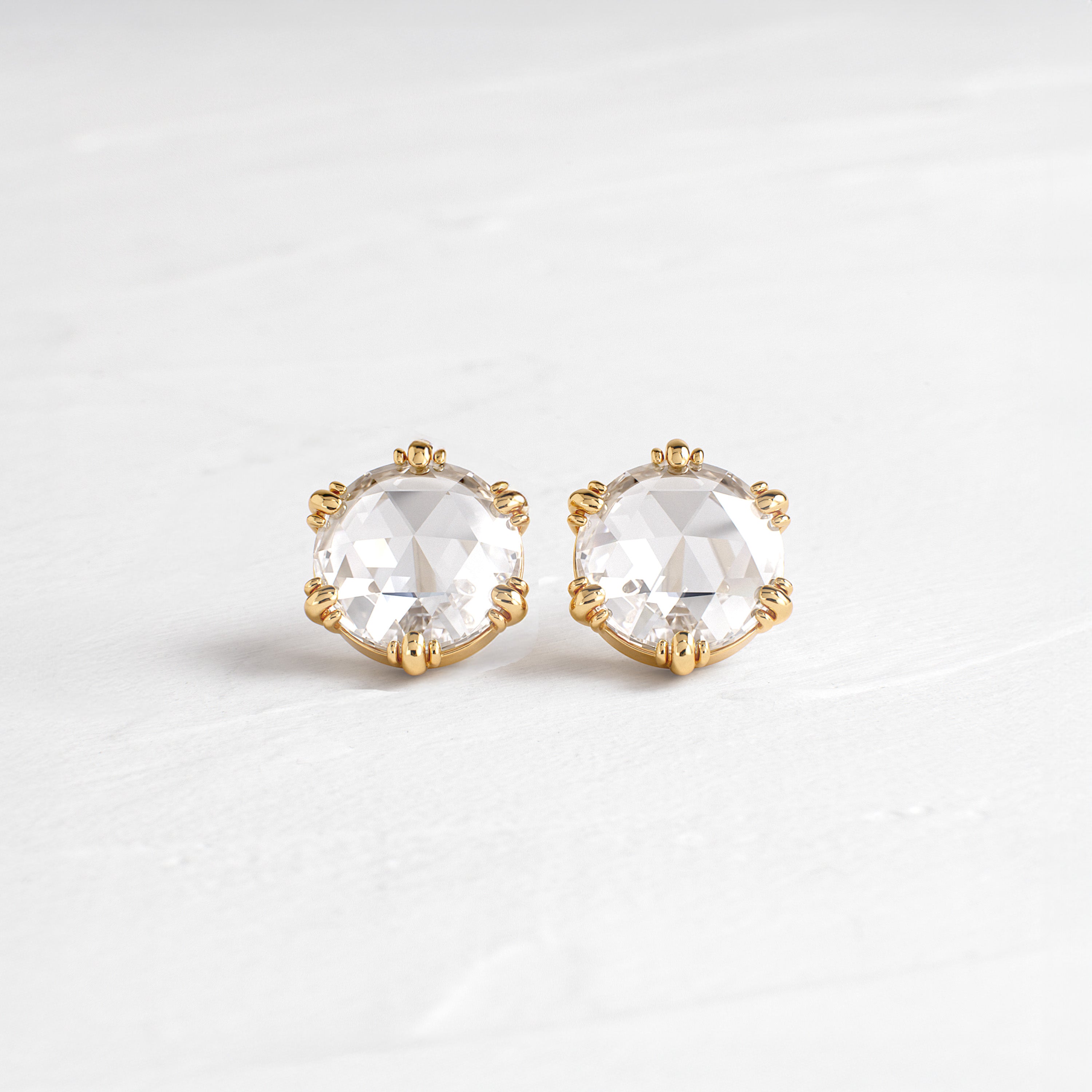 Threaded Studs, Rose Cut | Melanie Casey