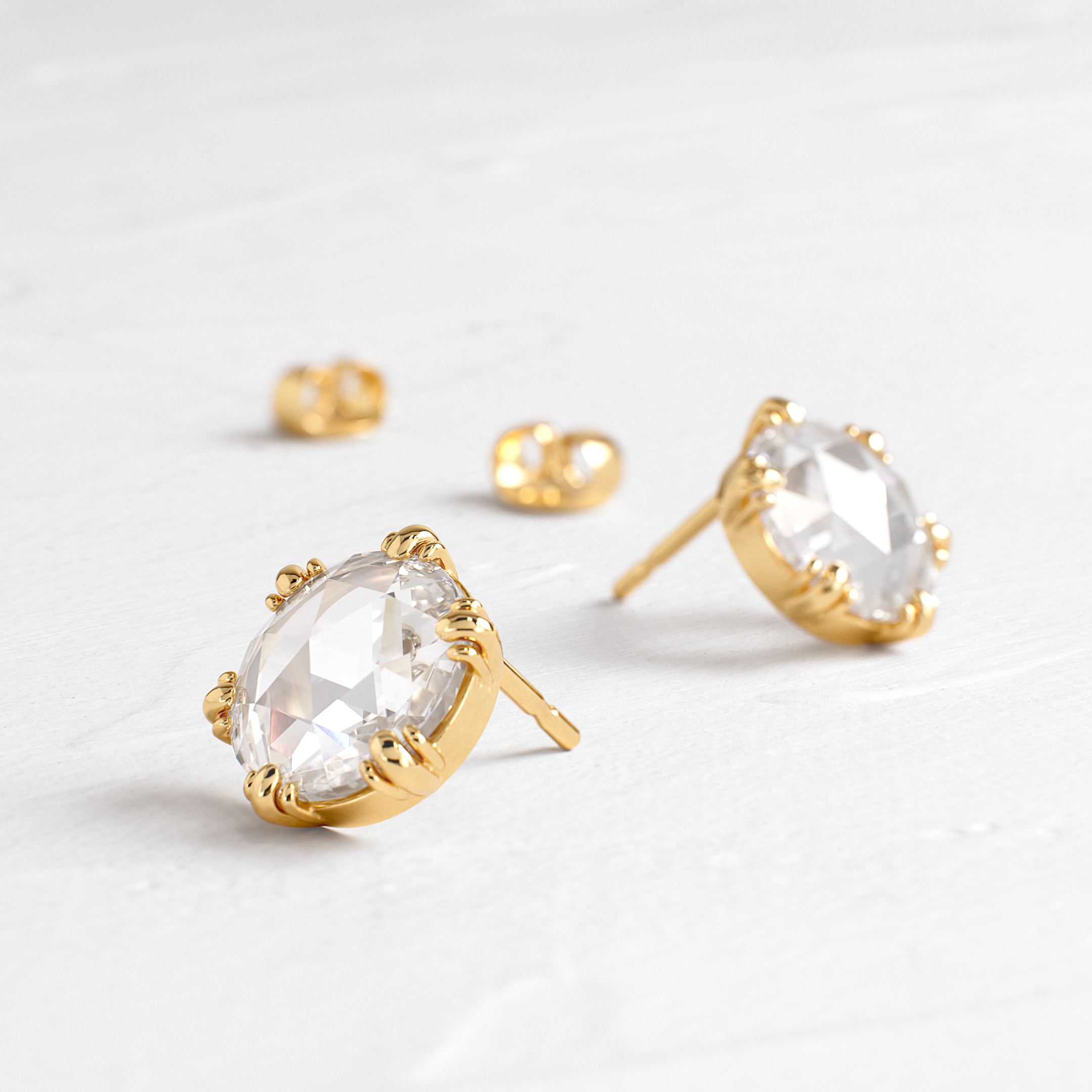 Threaded Studs, Rose Cut | Melanie Casey