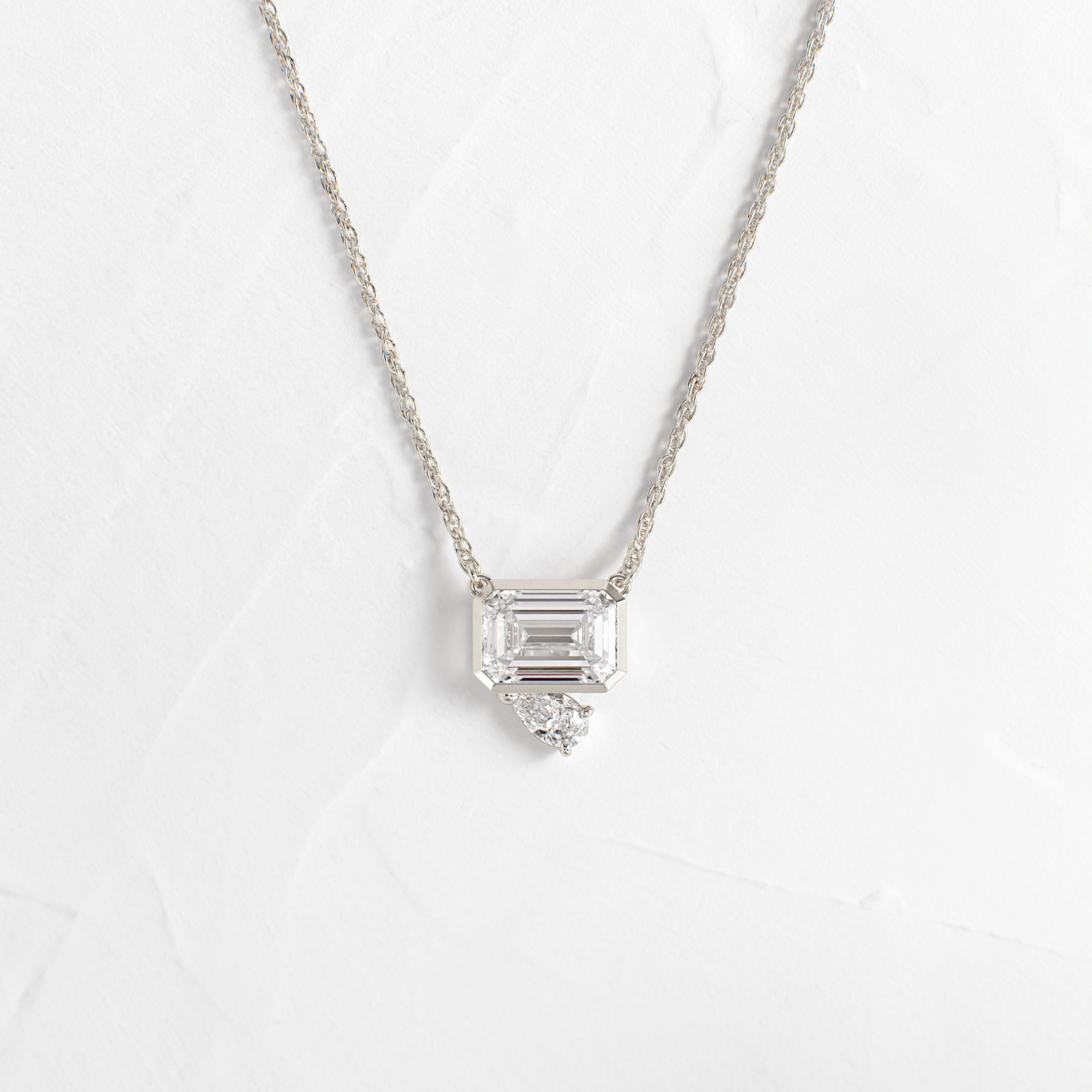 Littlefall Necklace, Emerald Cut | Melanie Casey