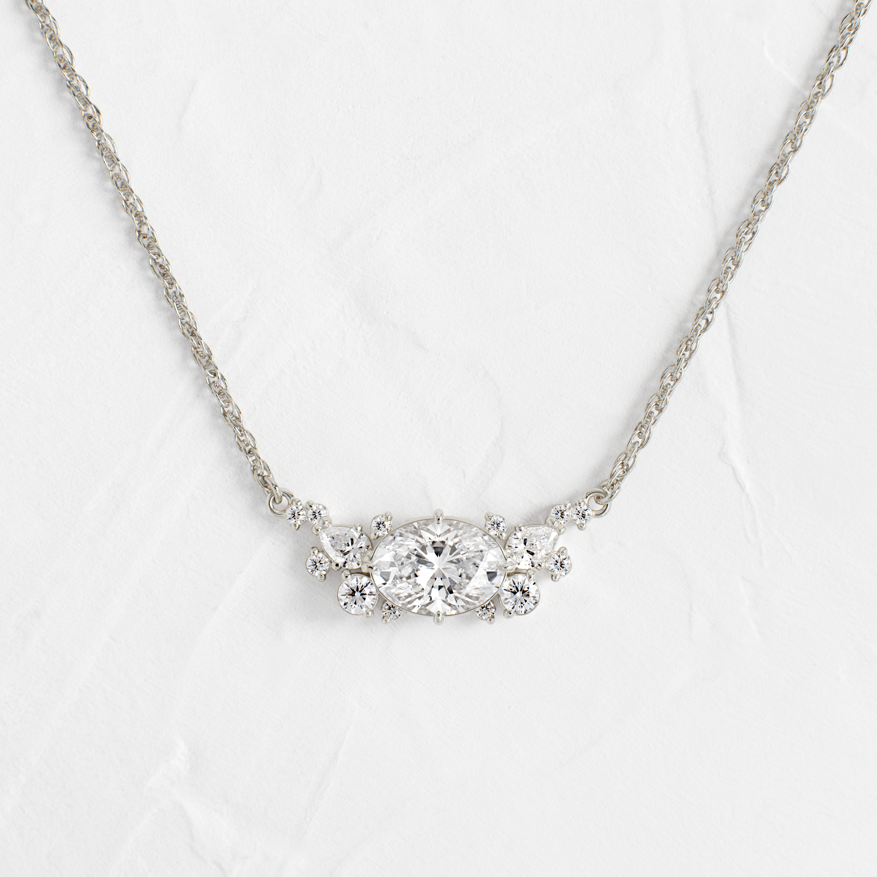 A Winter Song Necklace, Oval Cut | Melanie Casey