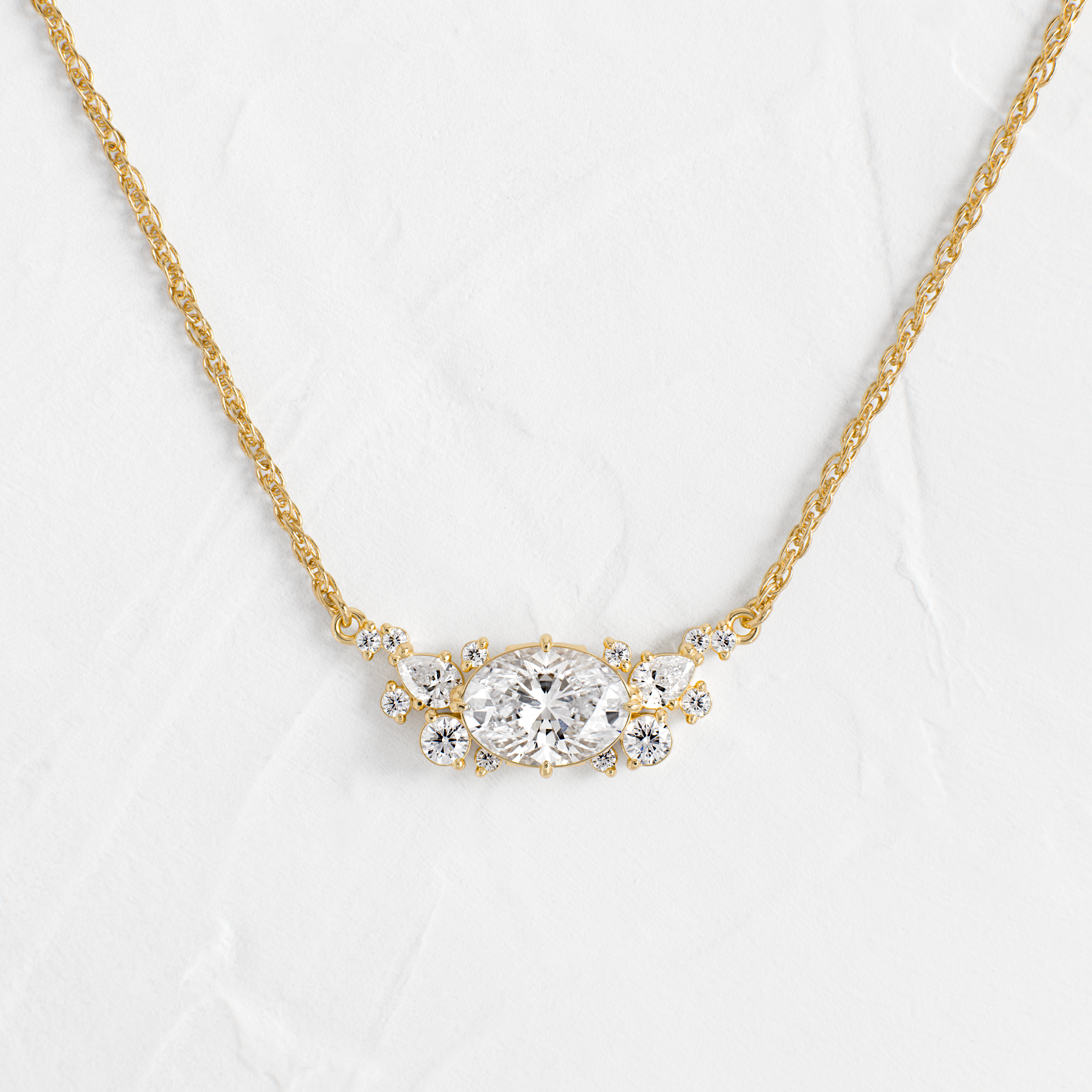 A Winter Song Necklace, Oval Cut | Melanie Casey