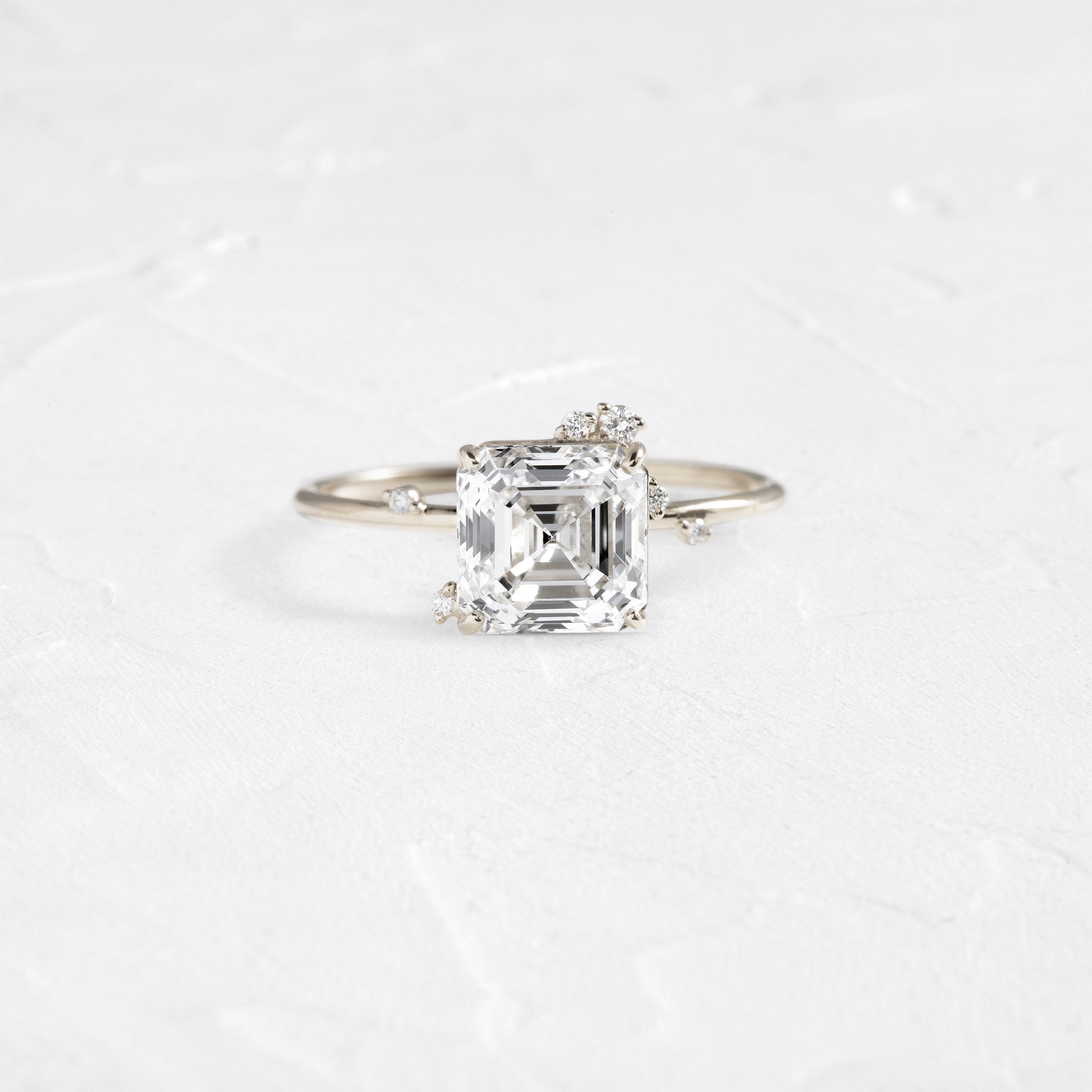 To A Flame Ring, Asscher Cut | Melanie Casey Fine Jewelry