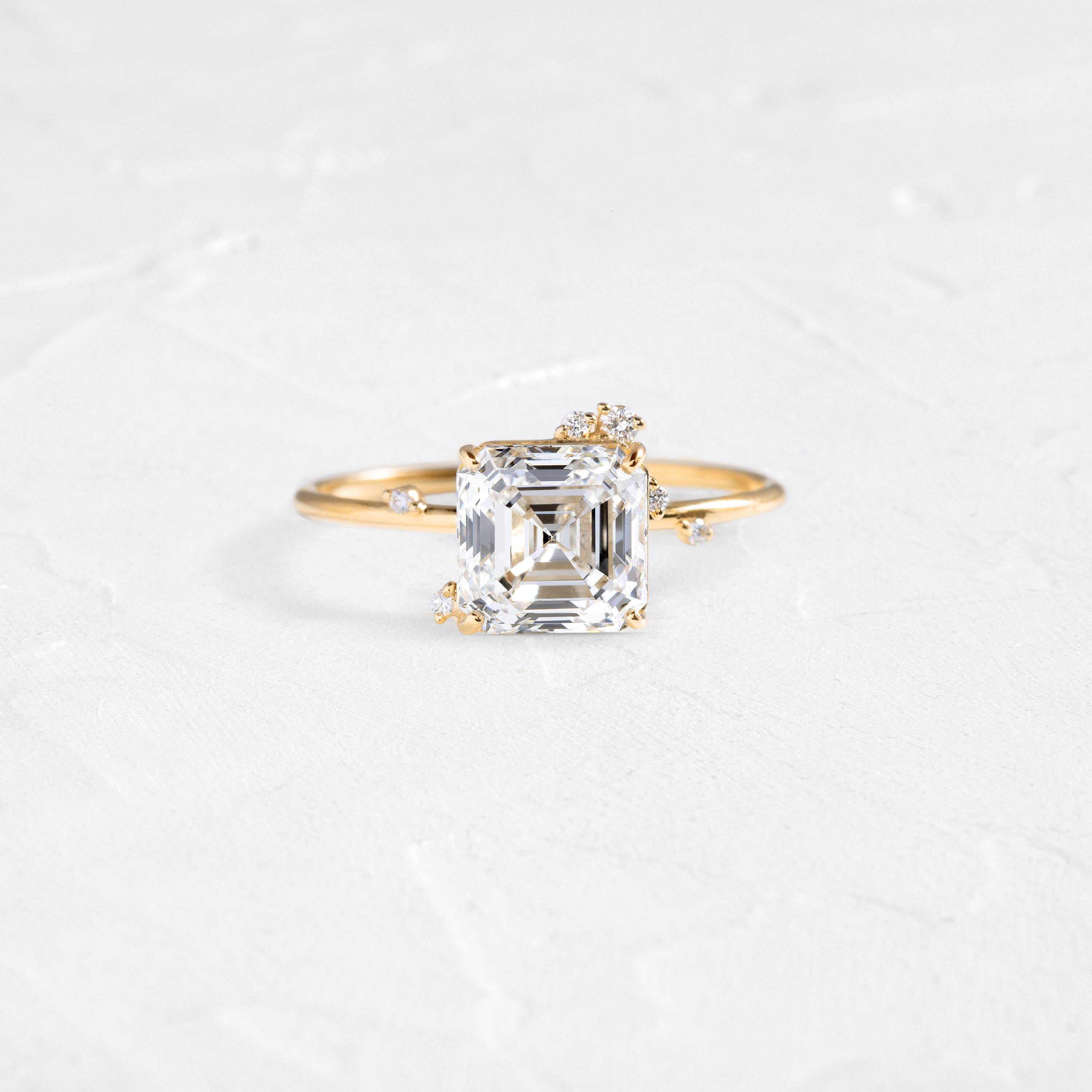 To A Flame Ring, Asscher Cut | Melanie Casey Fine Jewelry