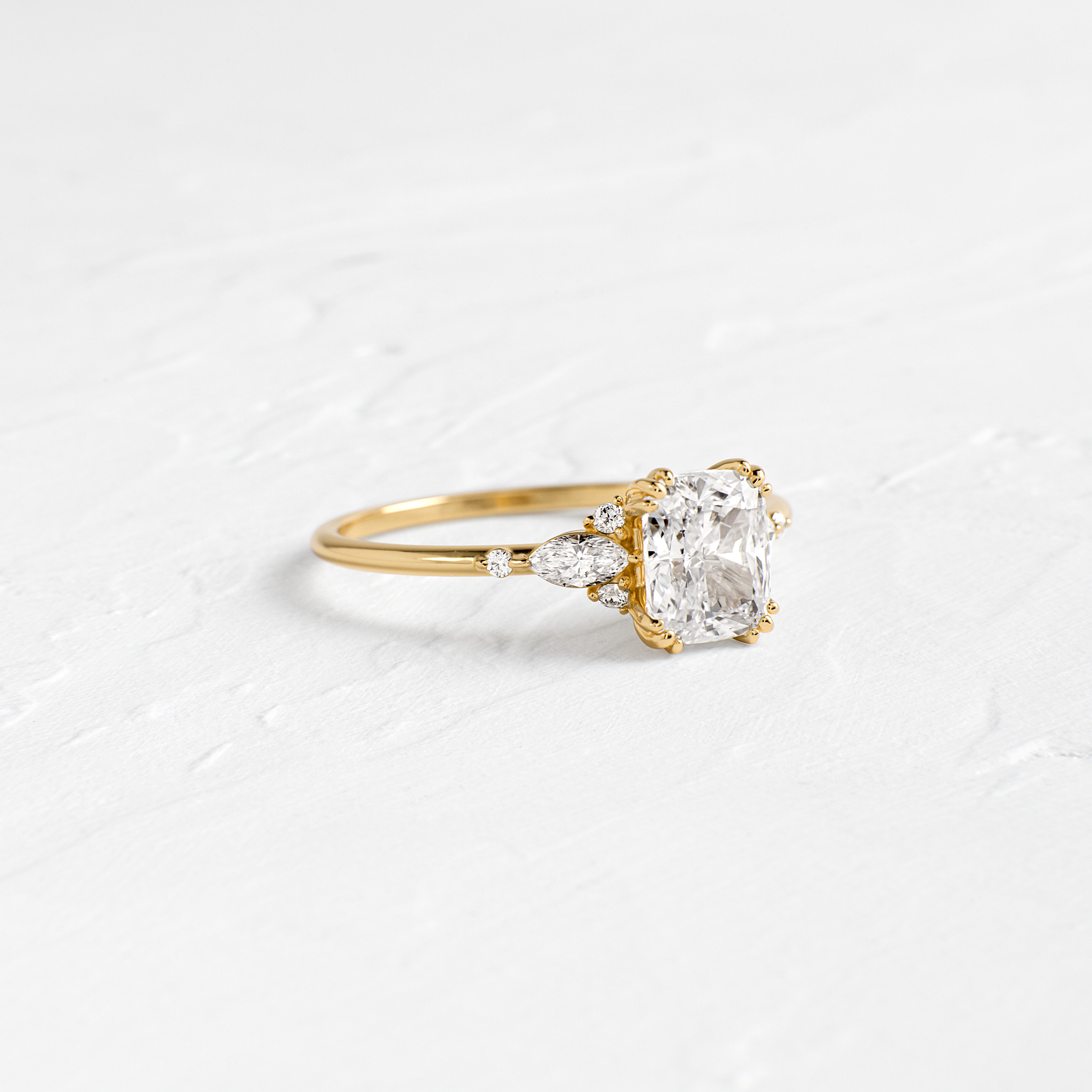 Arise Ring, Cushion Cut | Melanie Casey Jewelry