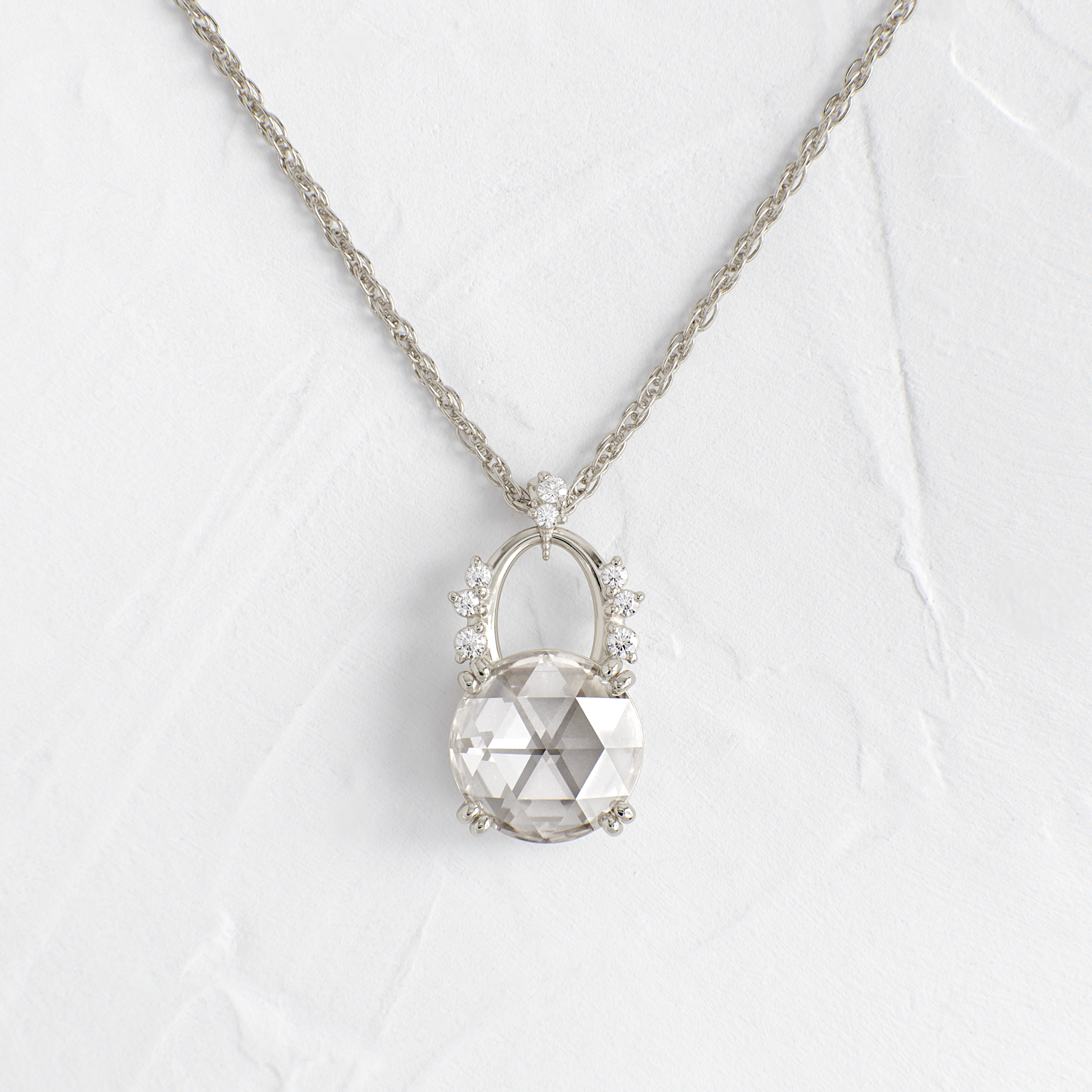 Skylight Necklace, Rose Cut | Melanie Casey