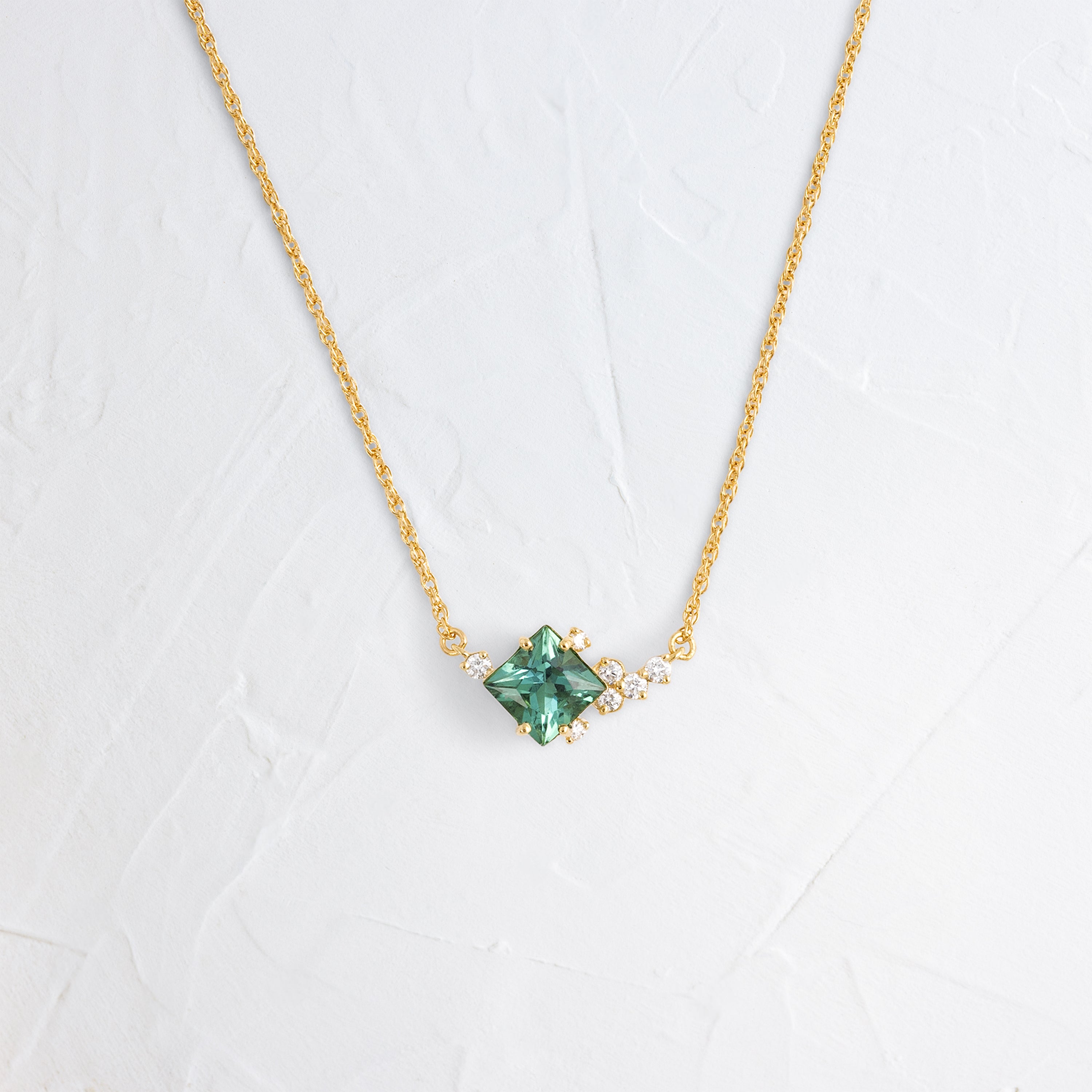 In the Sky with Teal Green Tourmaline Necklace | Melanie Casey