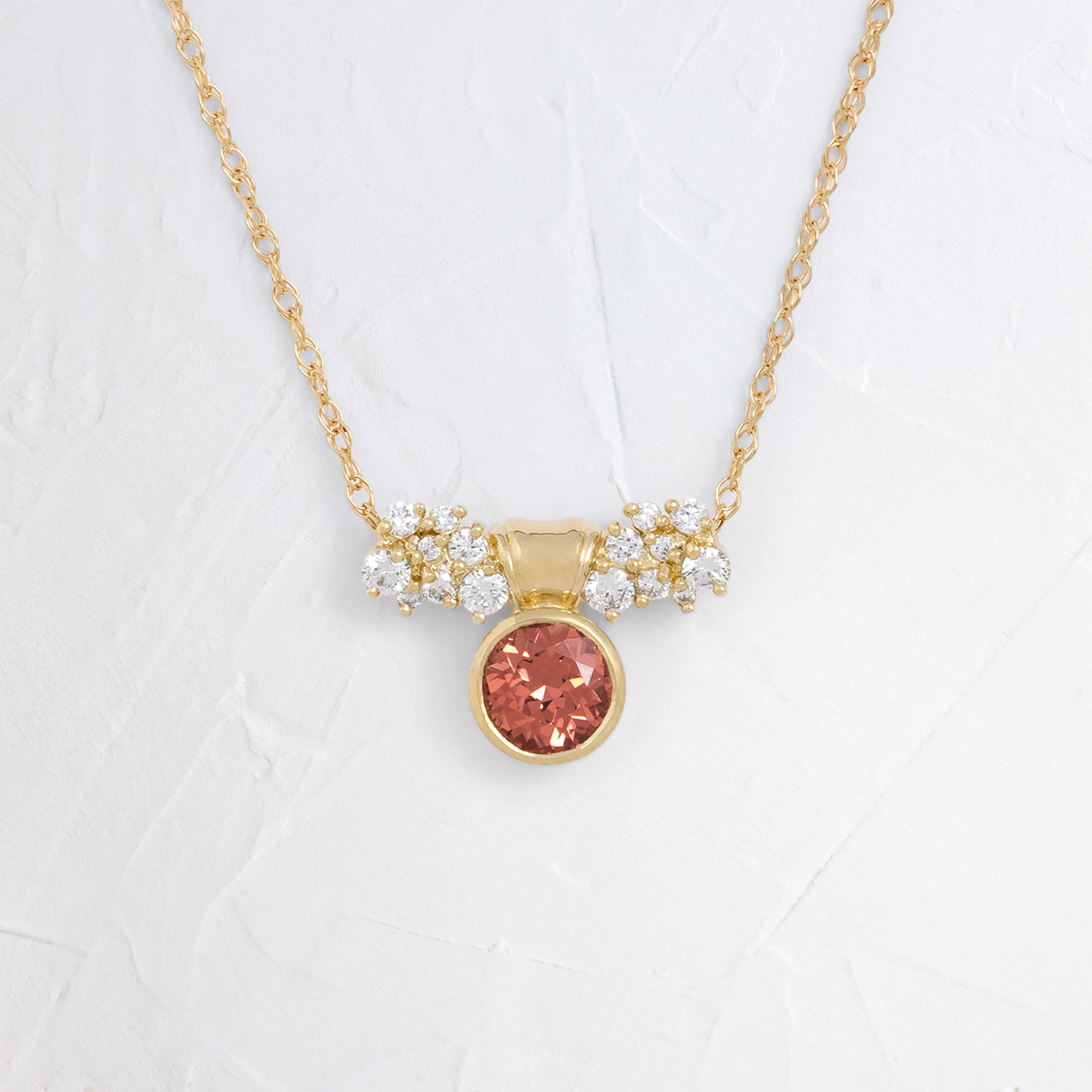 Corridor Necklace, 0.9ct. Mayala Garnet | Melanie Casey Fine Jewelry