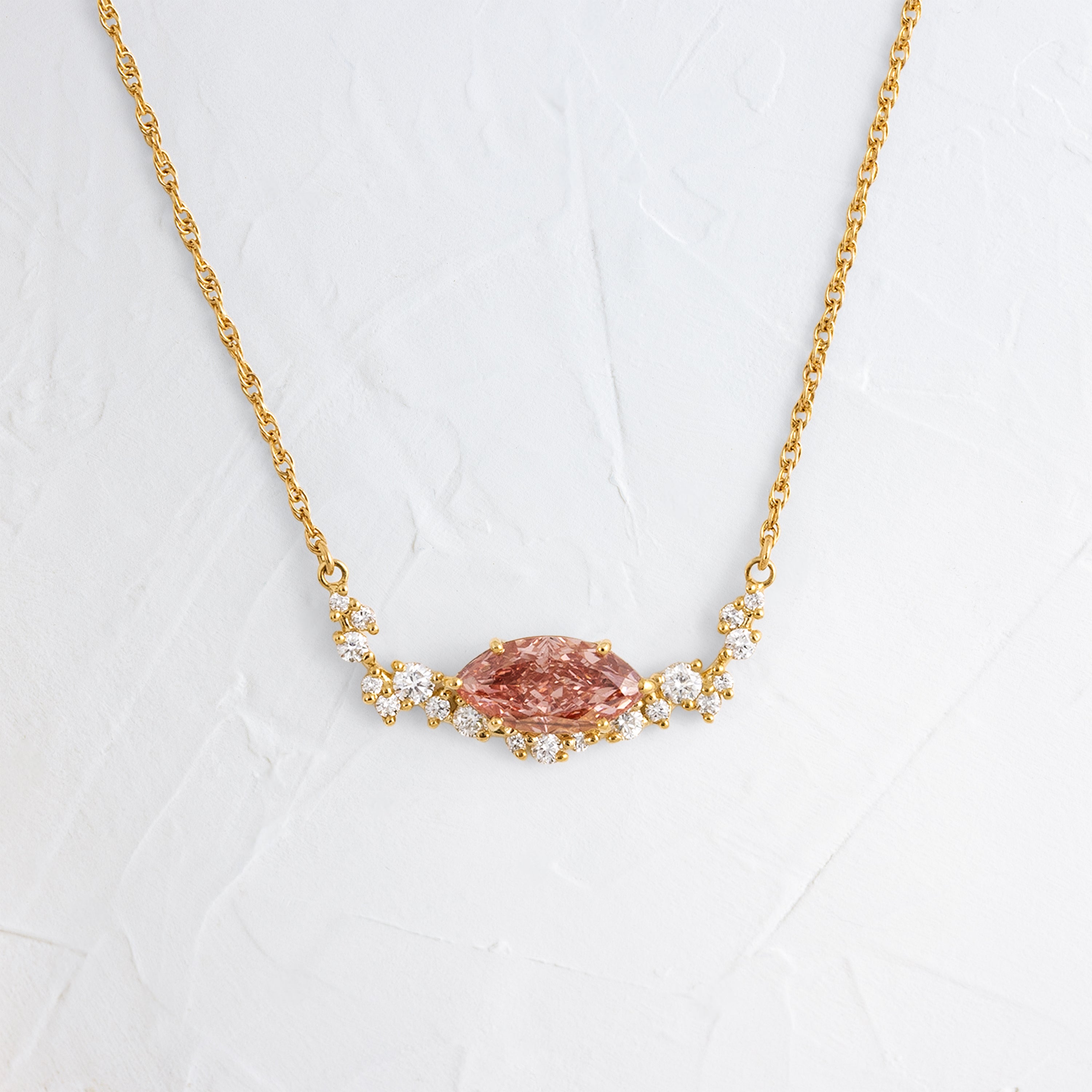 Wisteria Necklace, 0.92ct. Lab-Grown Pink Diamond | Melanie Casey