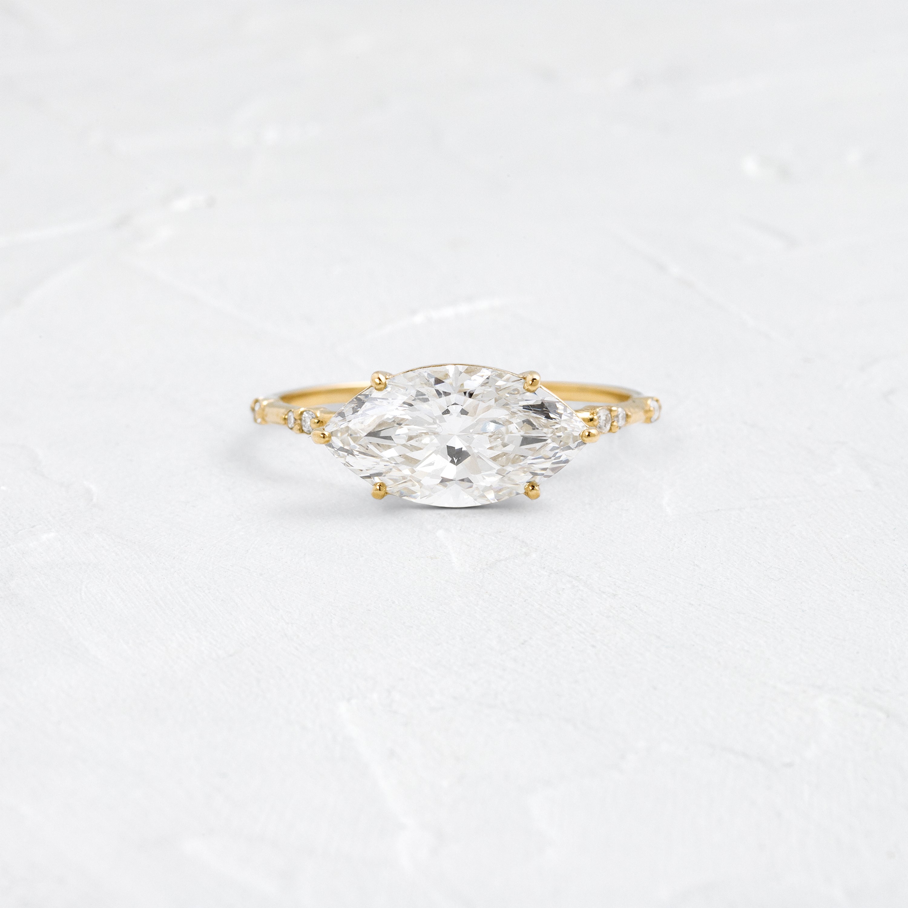 Bright Side Ring, 2.09ct. Lab-Grown Marquise Cut – Melanie Casey