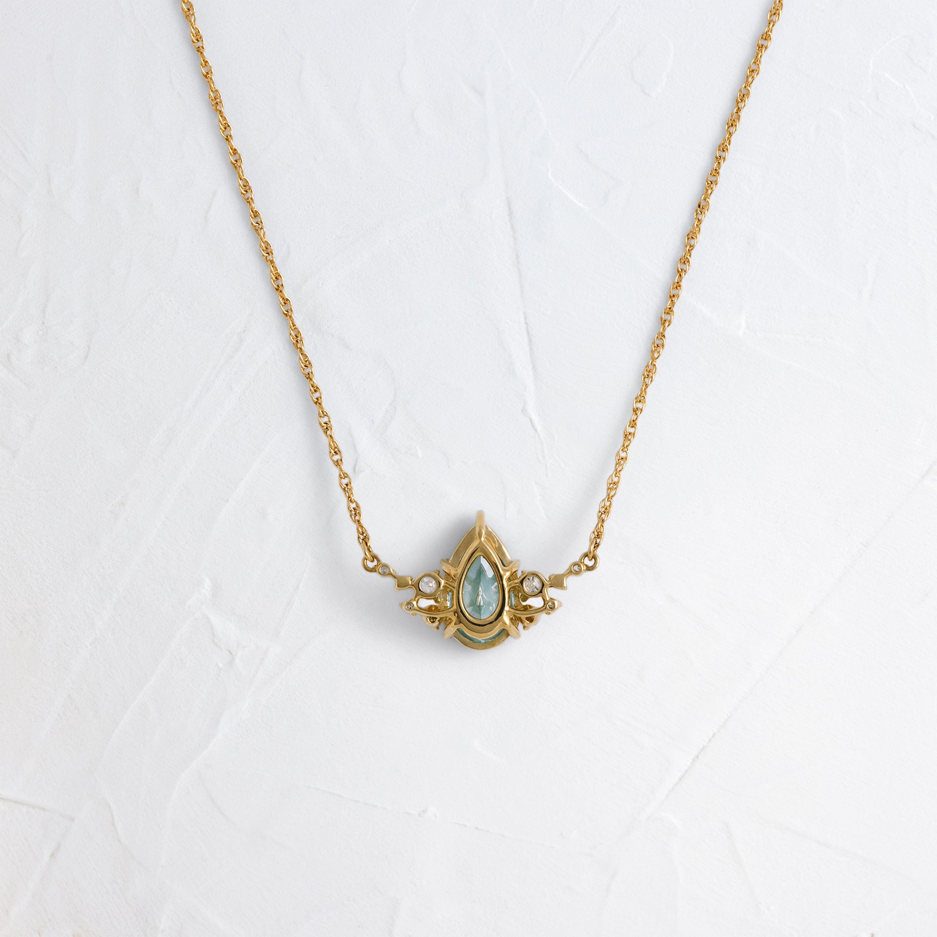 Snowdrift Necklace, 1.52ct. Lab-Grown Blue Diamond | Melanie Casey