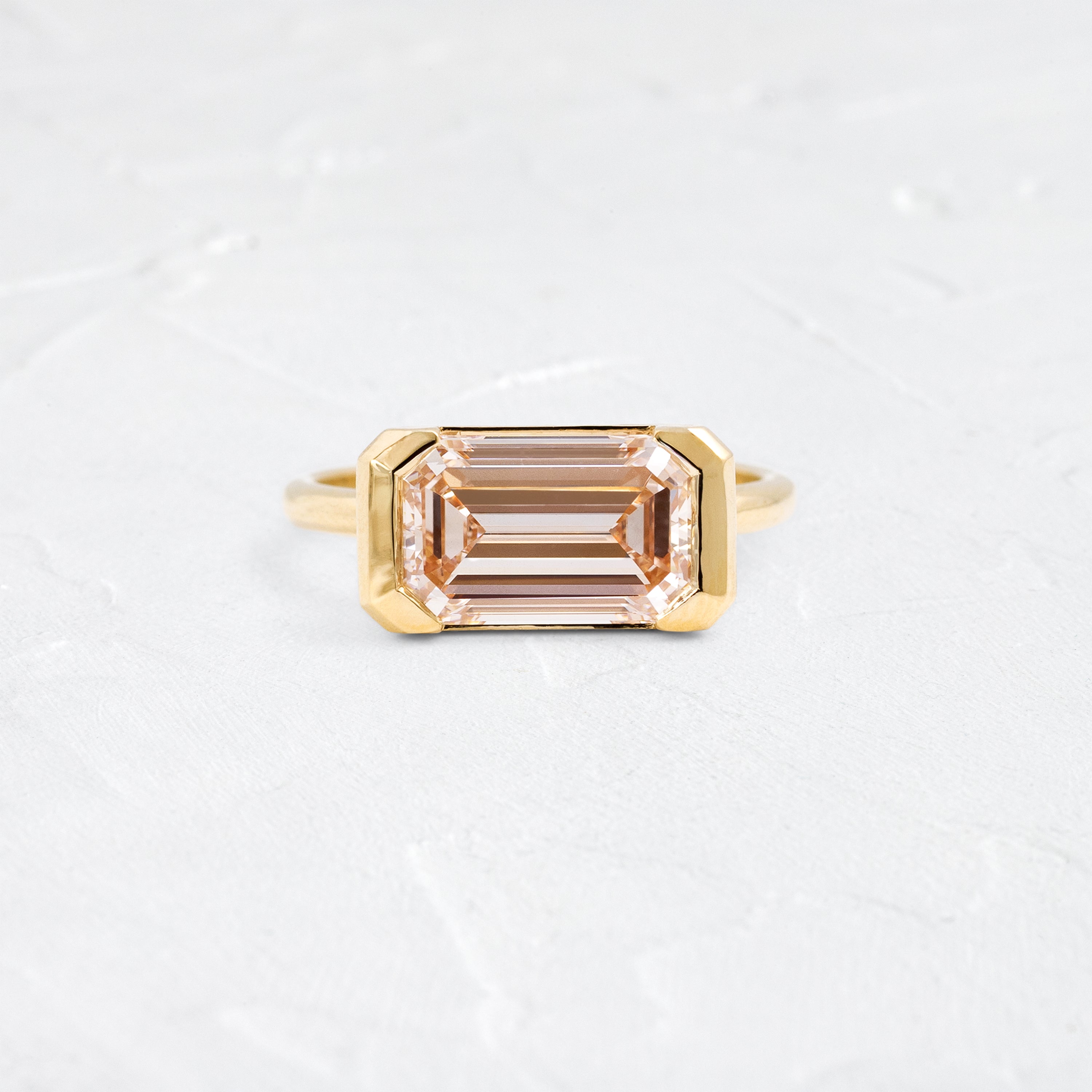 Stanza Ring, 4ct. Lab-Grown Pink Diamond | Melanie Casey Jewelry