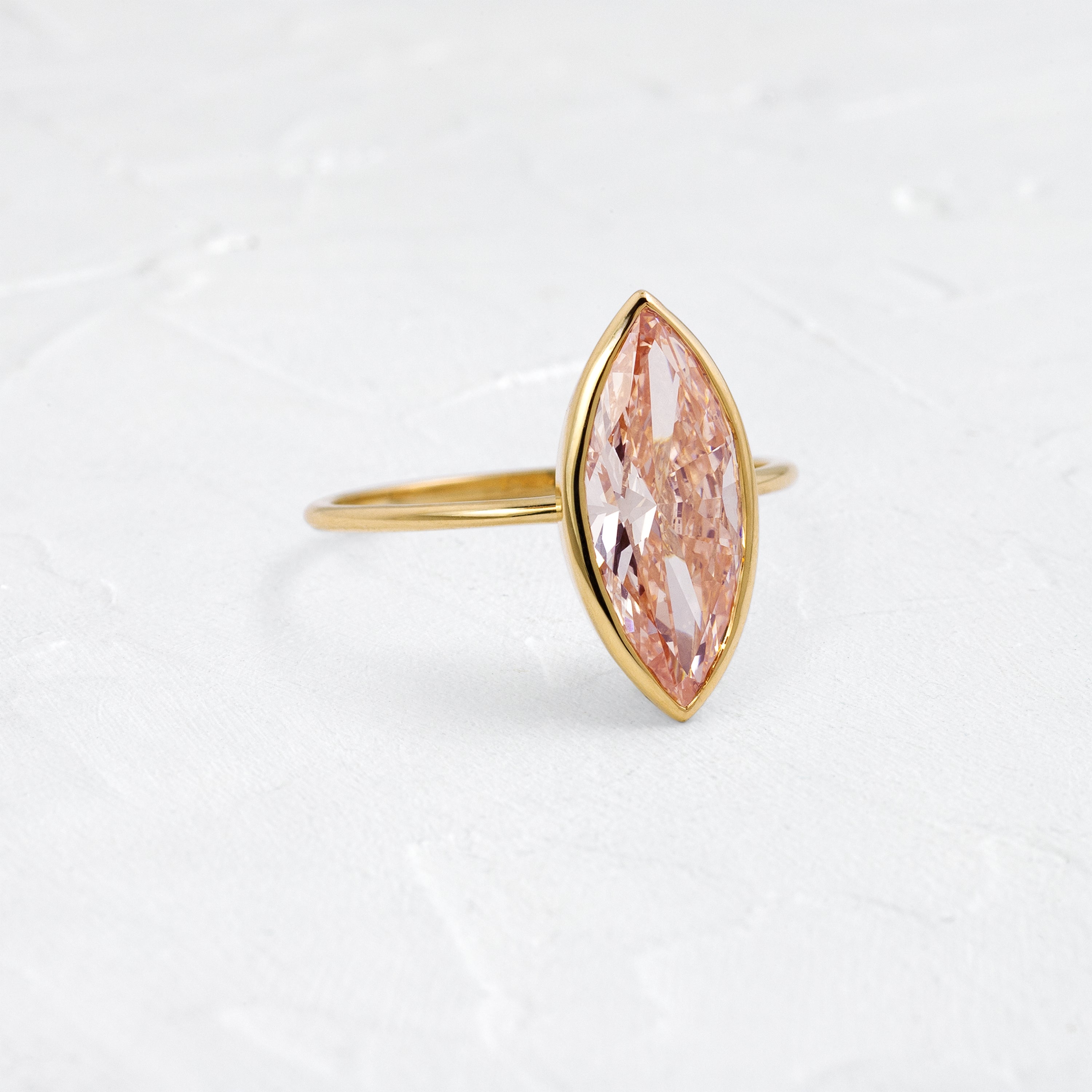 Ravine Ring, 2.58ct. Lab-Grown Pink Diamond | Melanie Casey Jewelry
