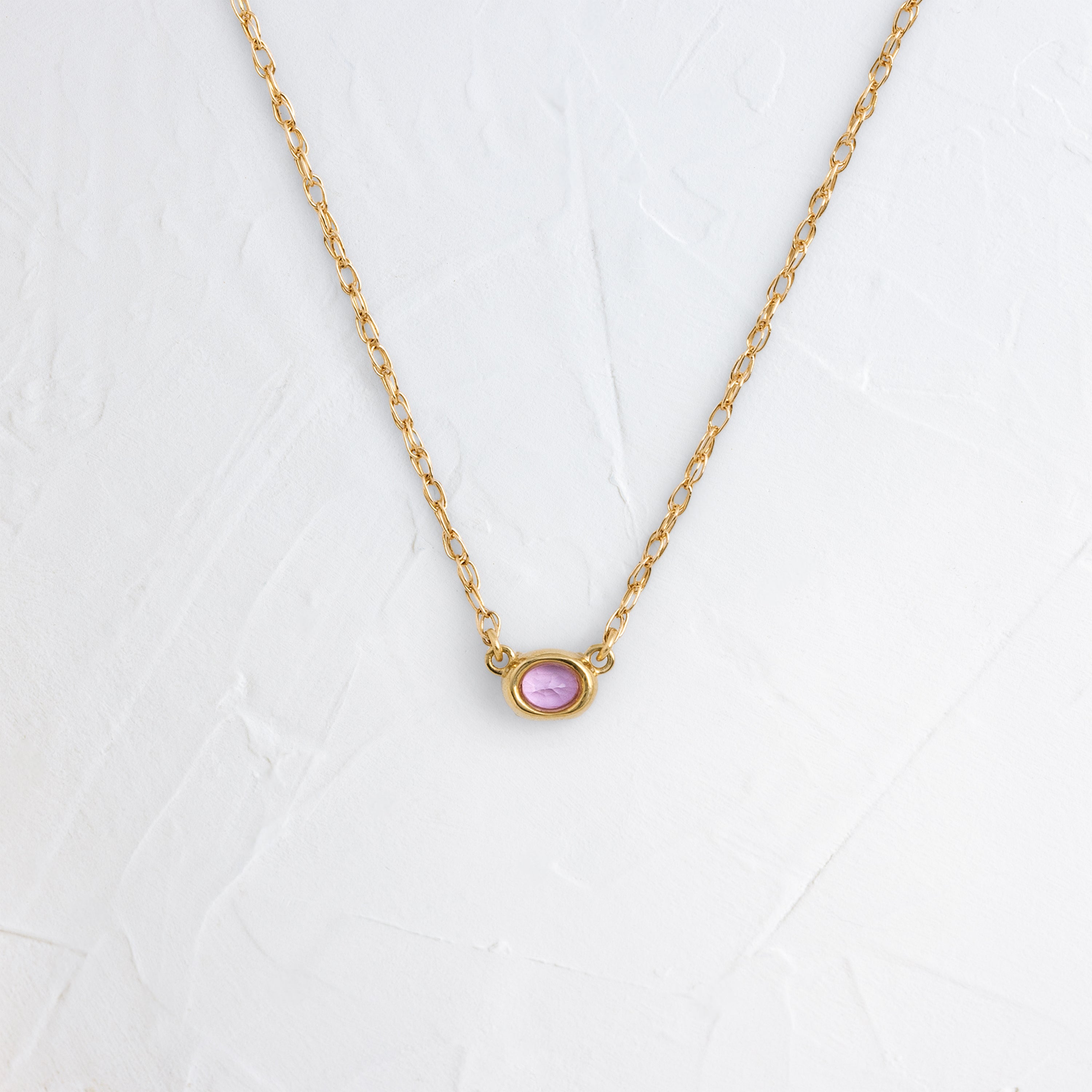 健康アクセサリー Qbeneee Silicon Carbide Necklace Gemstone Centering Necklace, Magenta Sapphire | Melanie Casey