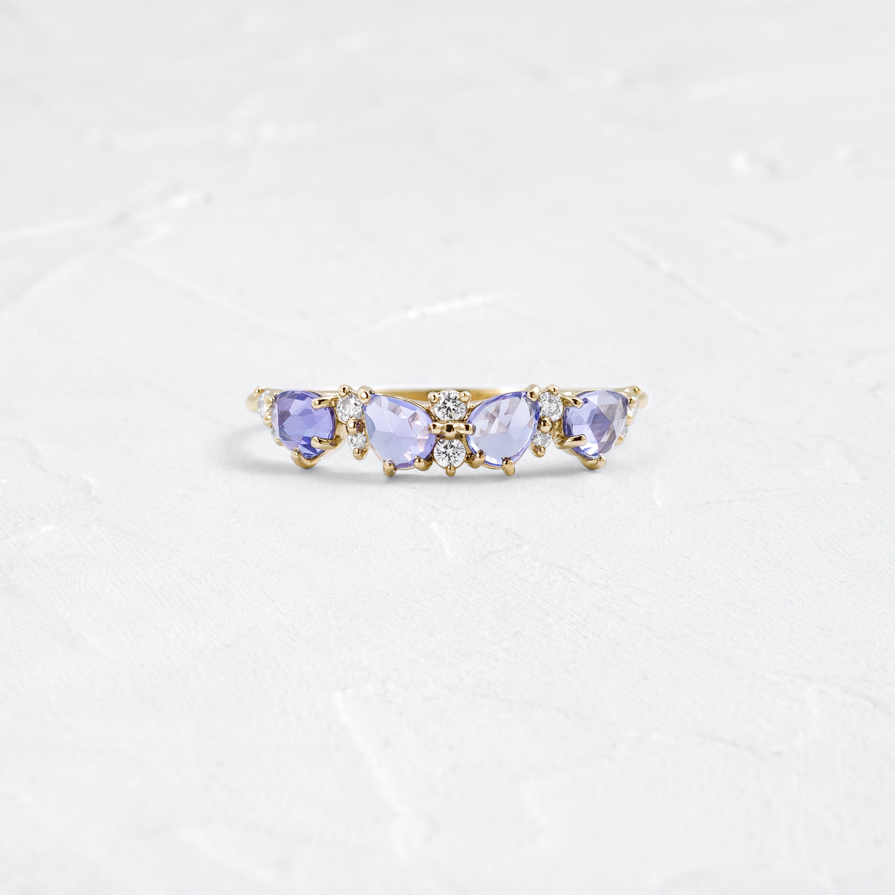 Converge Stacking Ring in Tanzanite - In Stock | Melanie Casey Jewelry