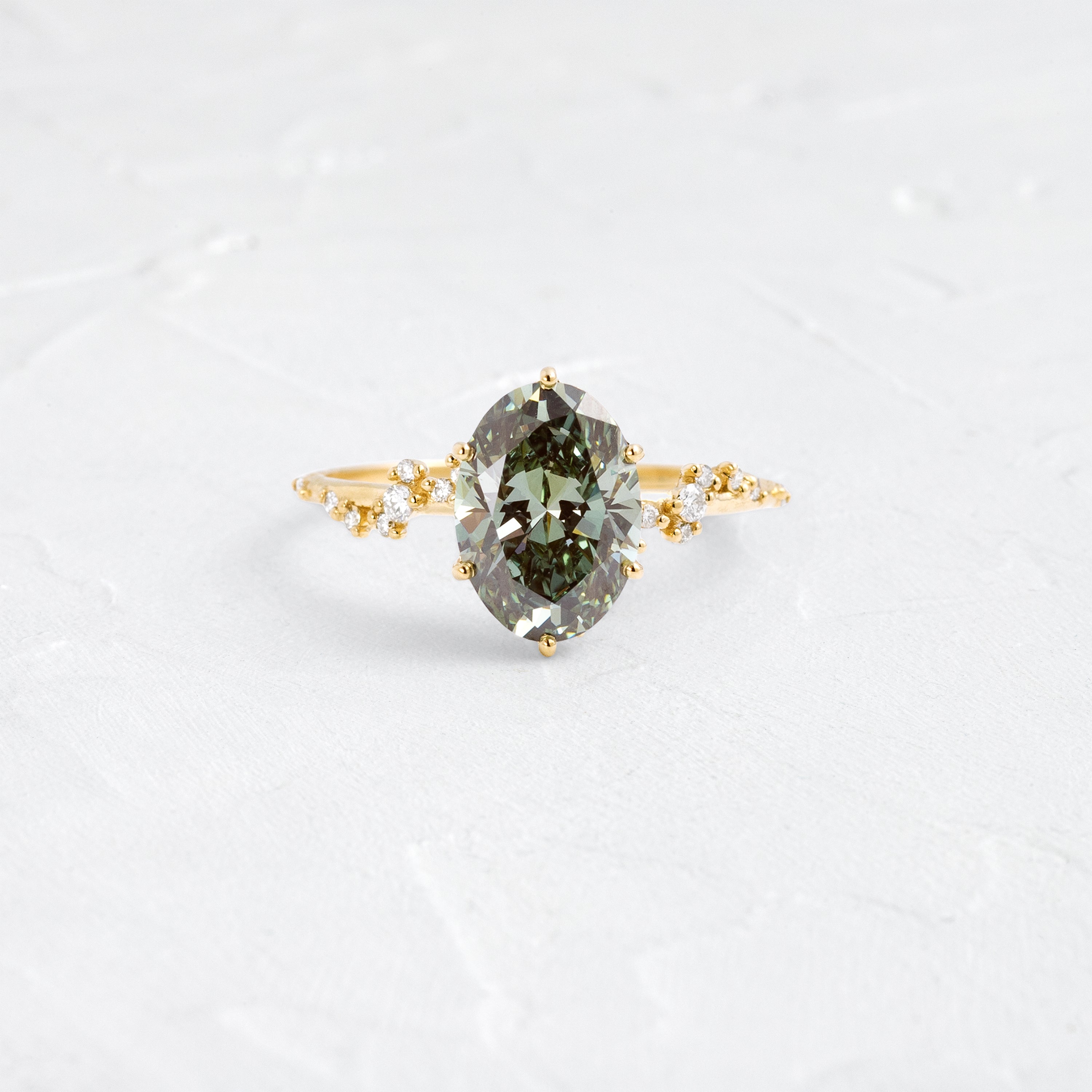 Wisteria Ring, 2.04ct. Lab-Grown Green Diamond | Melanie Casey