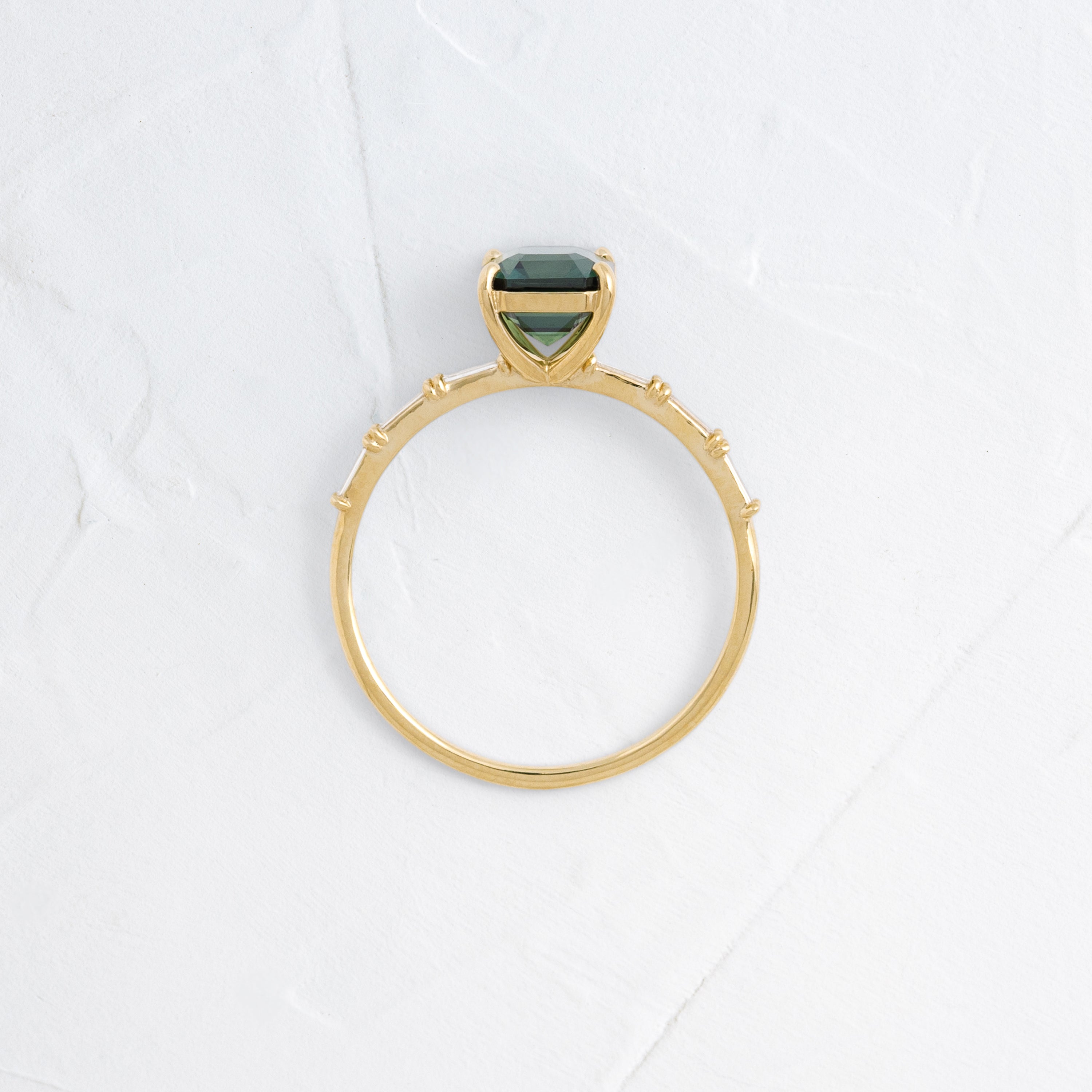 Fluency Ring, 1.53ct. Forest Green Sapphire | Melanie Casey Jewelry