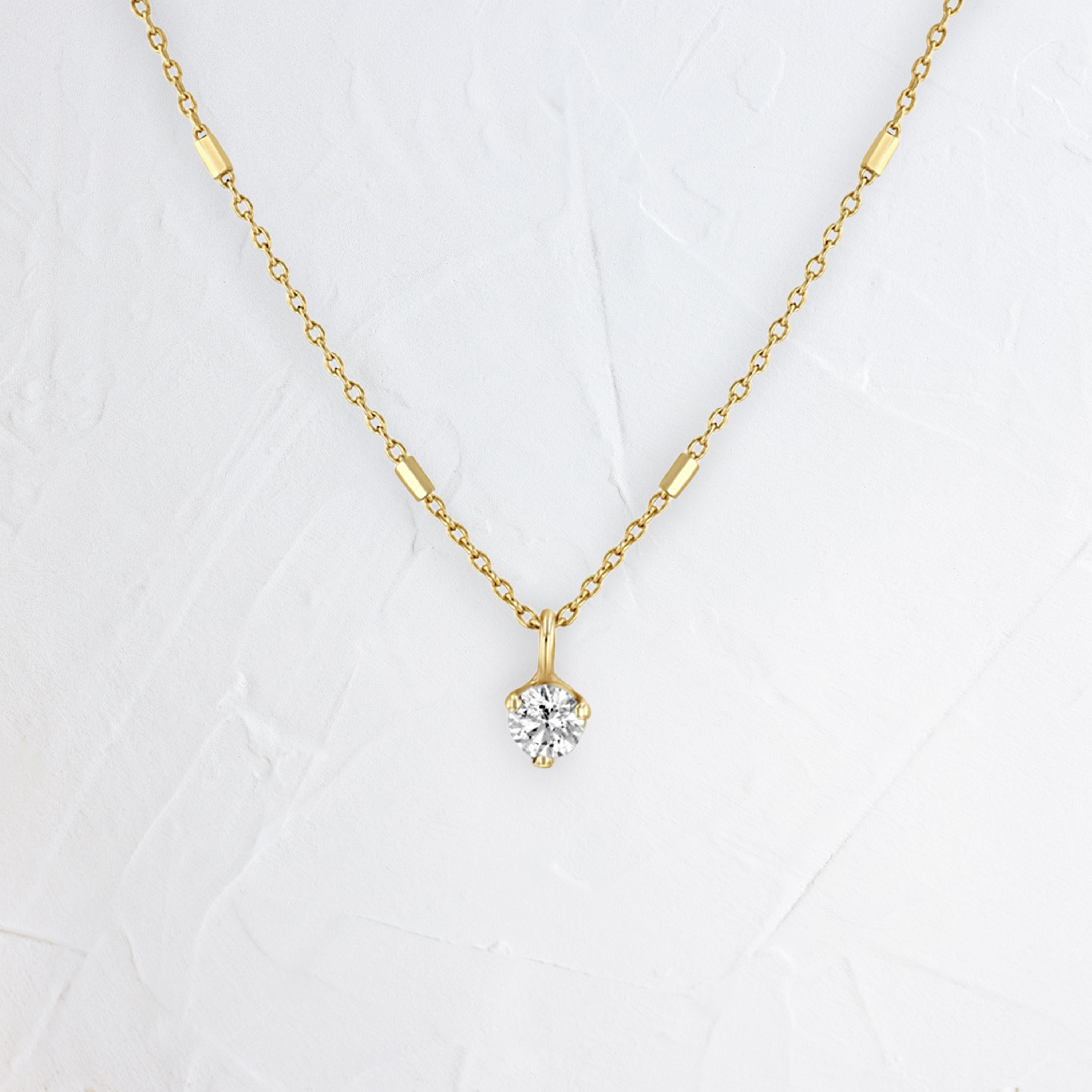 Prong Diamond Necklace - In Stock | Zoe Chicco | Melanie Casey Jewelry