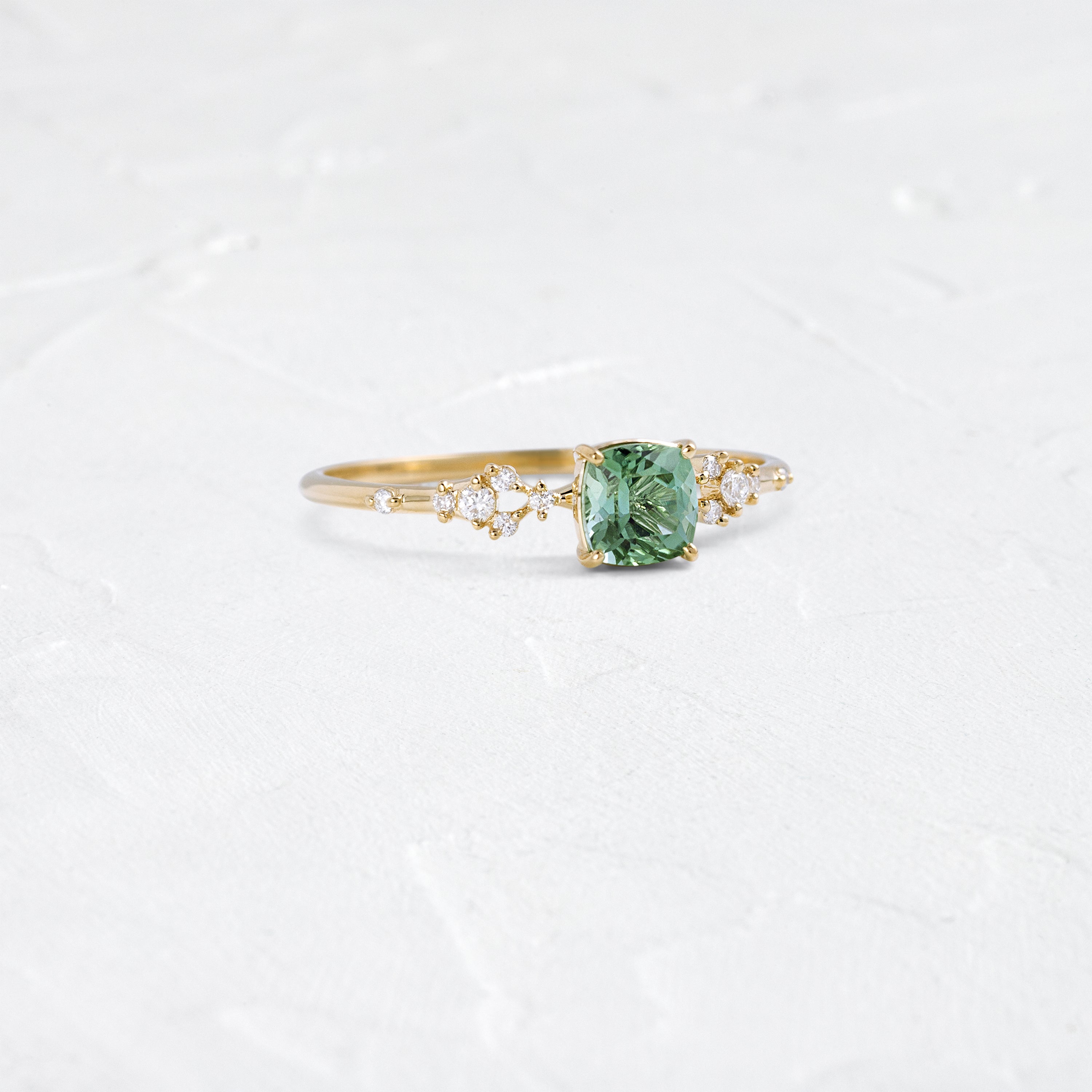 Myriad Ring, 0.54ct. Mint Green Afghanistan Tourmaline | Melanie