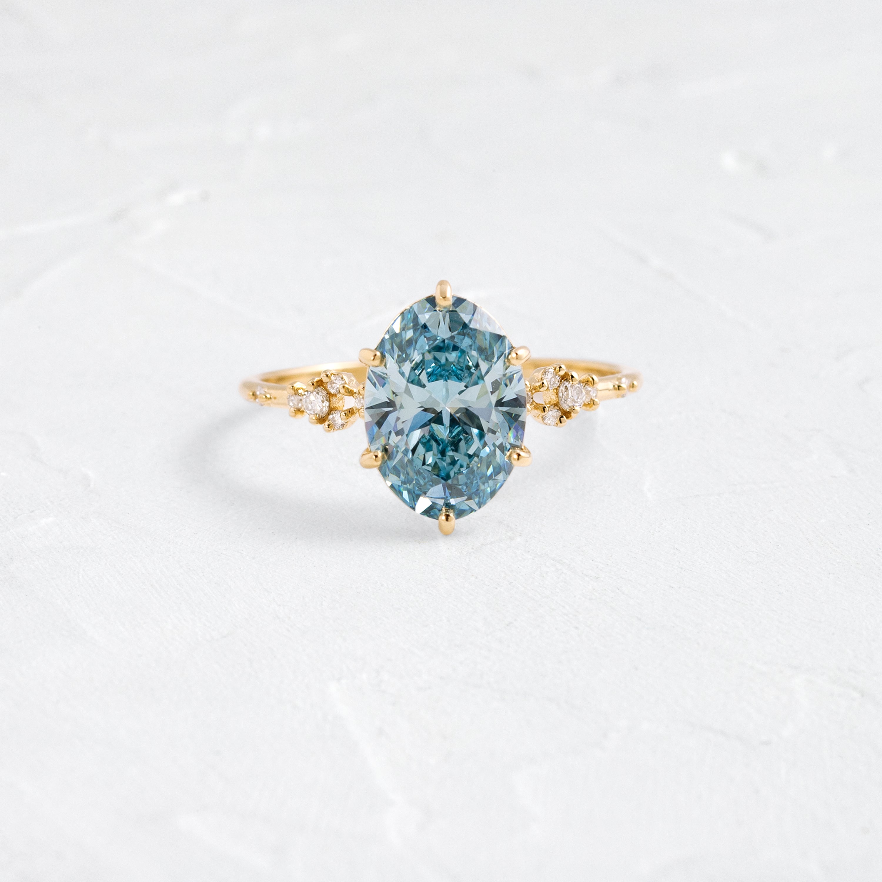 Myriad Ring, 2.3ct. Lab-Grown Blue Diamond | Melanie Casey Jewelry