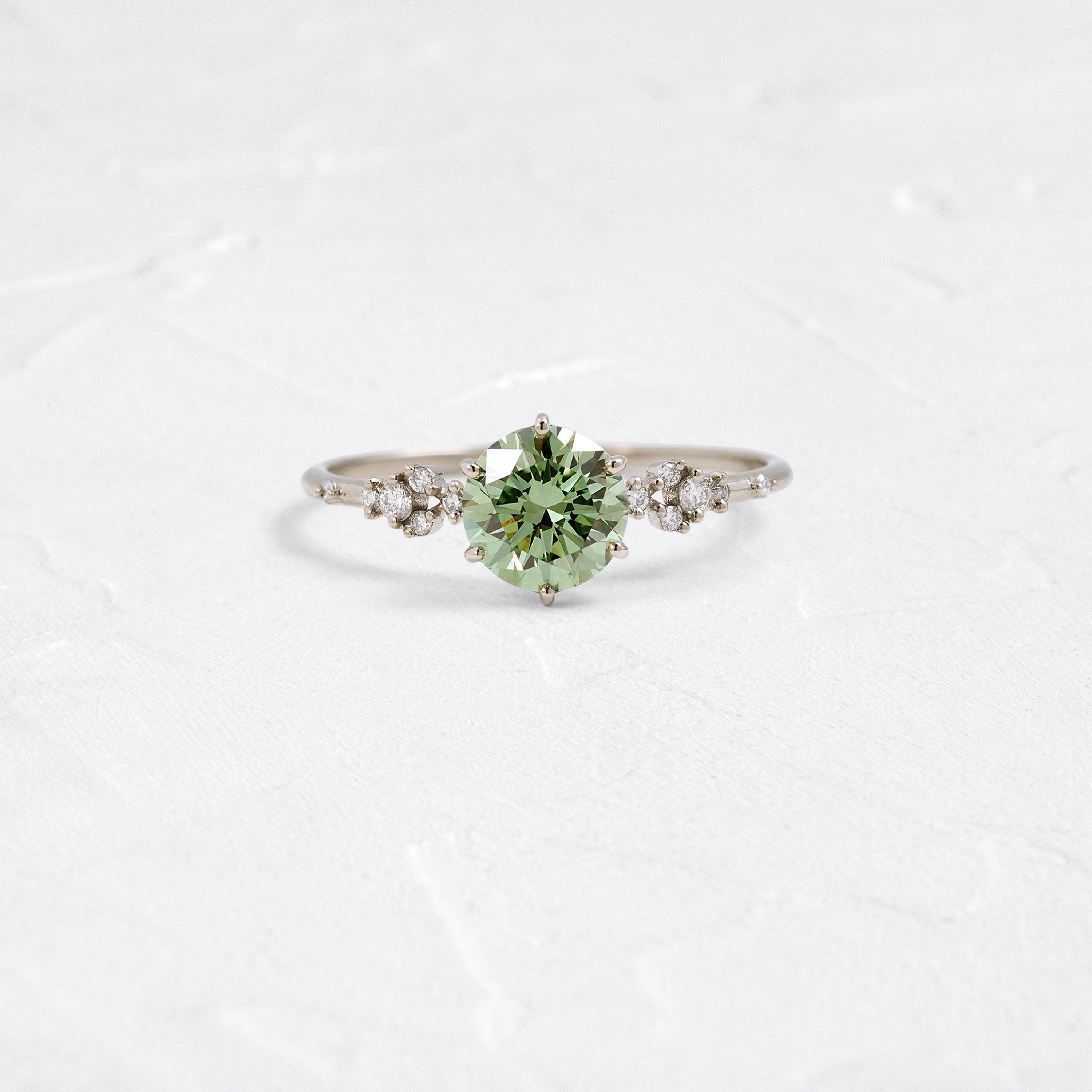 【専用】土倉沢翡翠•コン沢翡翠　ひと粒ring作製キット Myriad Ring, 1ct. Lab-Grown Green Diamond | Melanie Casey Jewelry
