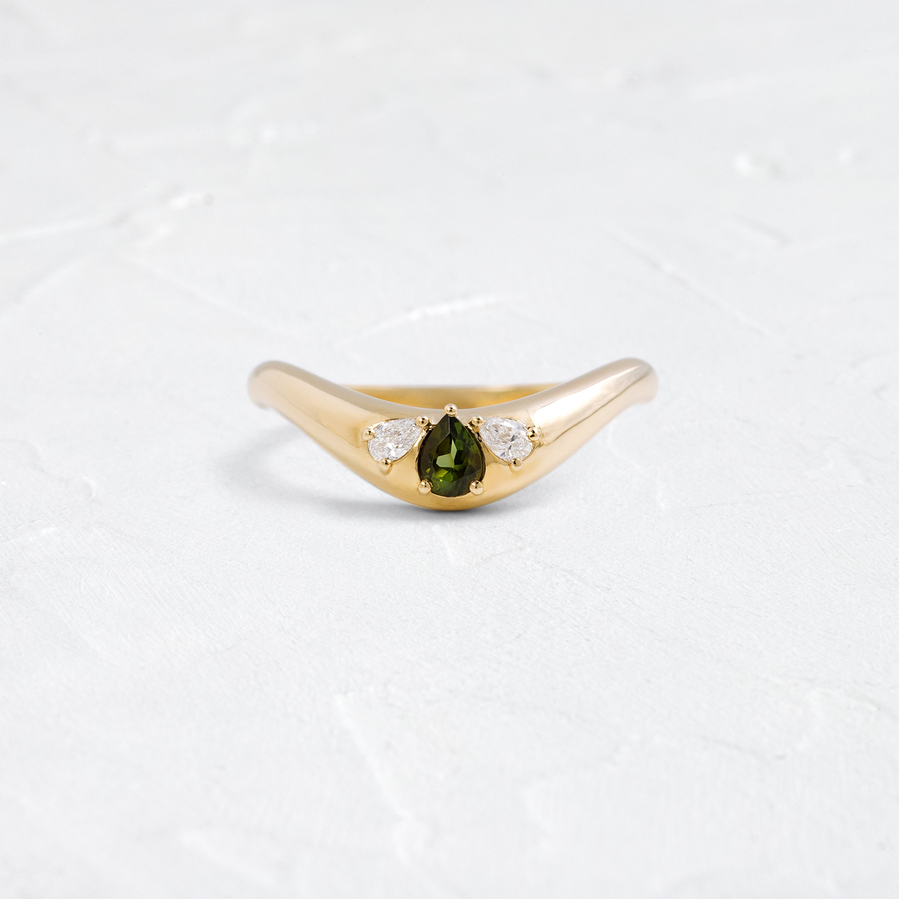 Amplify Band with Green Tourmaline | Melanie Casey Jewelry