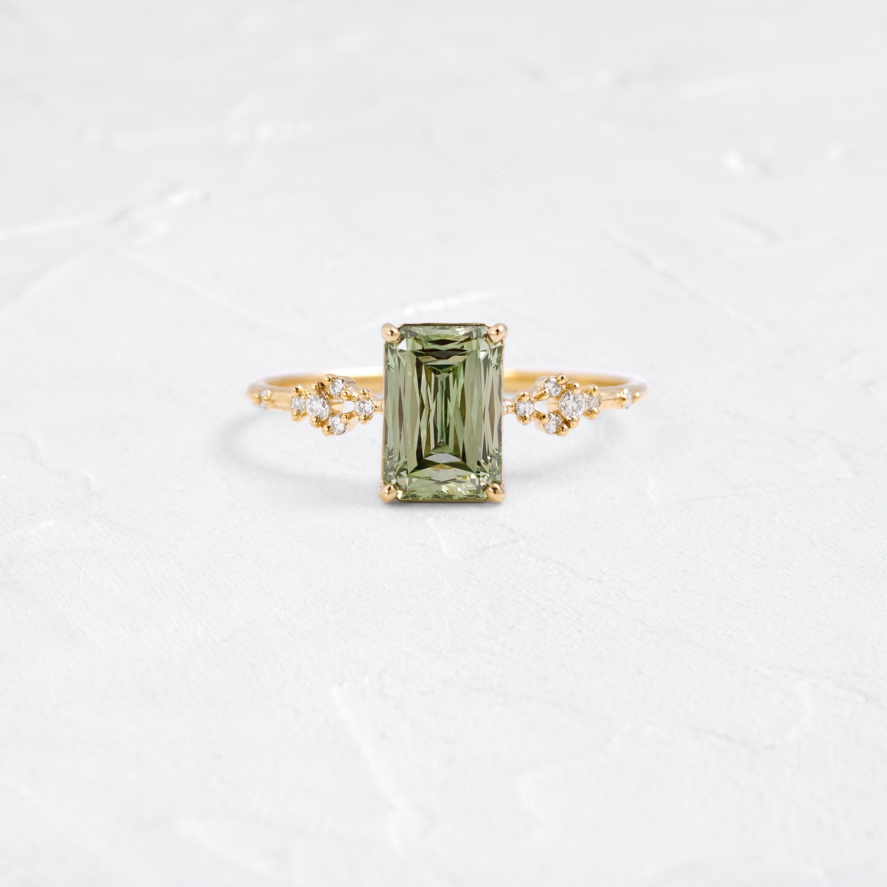 Myriad Ring, 1.53ct. Lab-Grown Green Diamond | Melanie Casey Jewelry