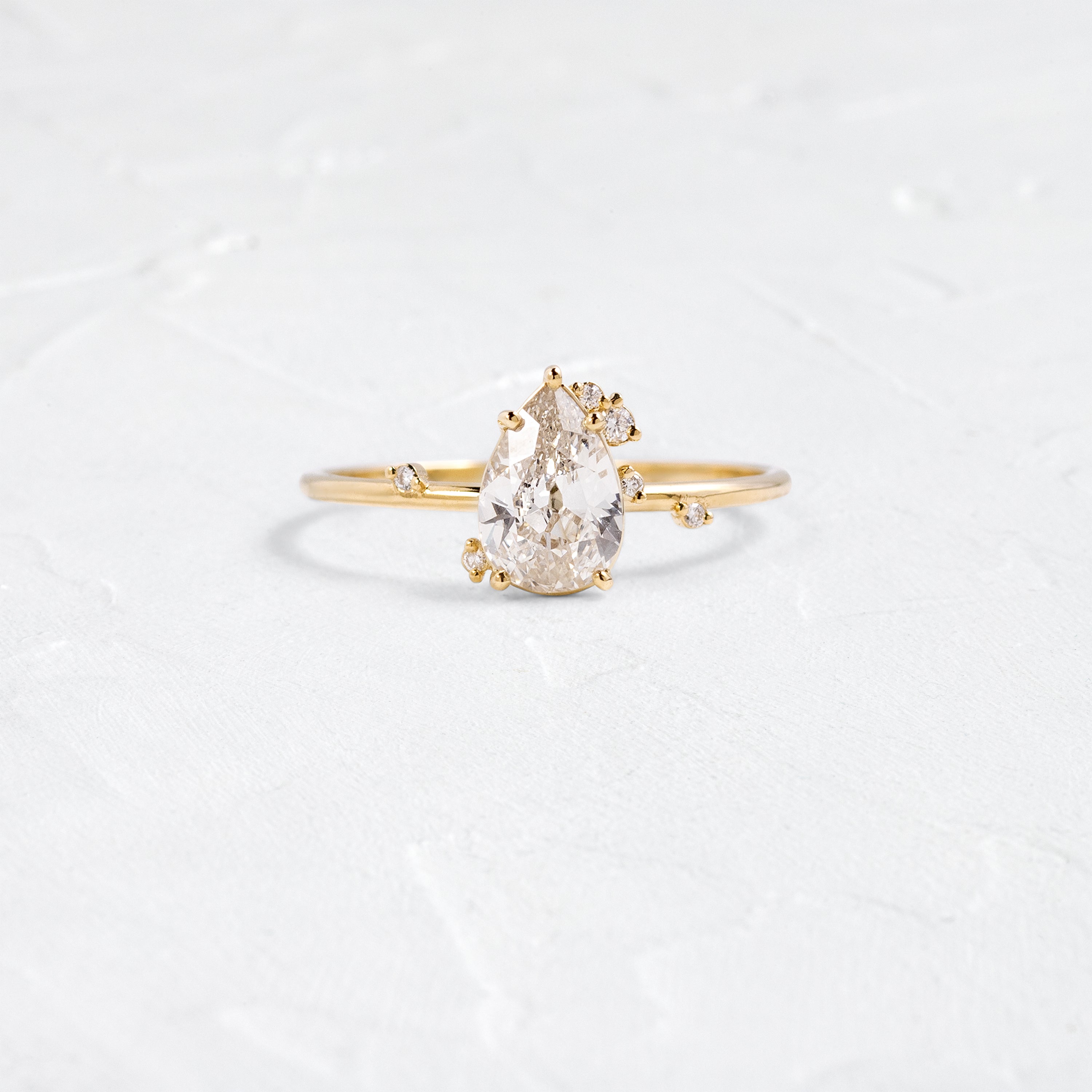 To A Flame Ring, 0.81ct. Natural Champagne Diamond | Melanie Casey