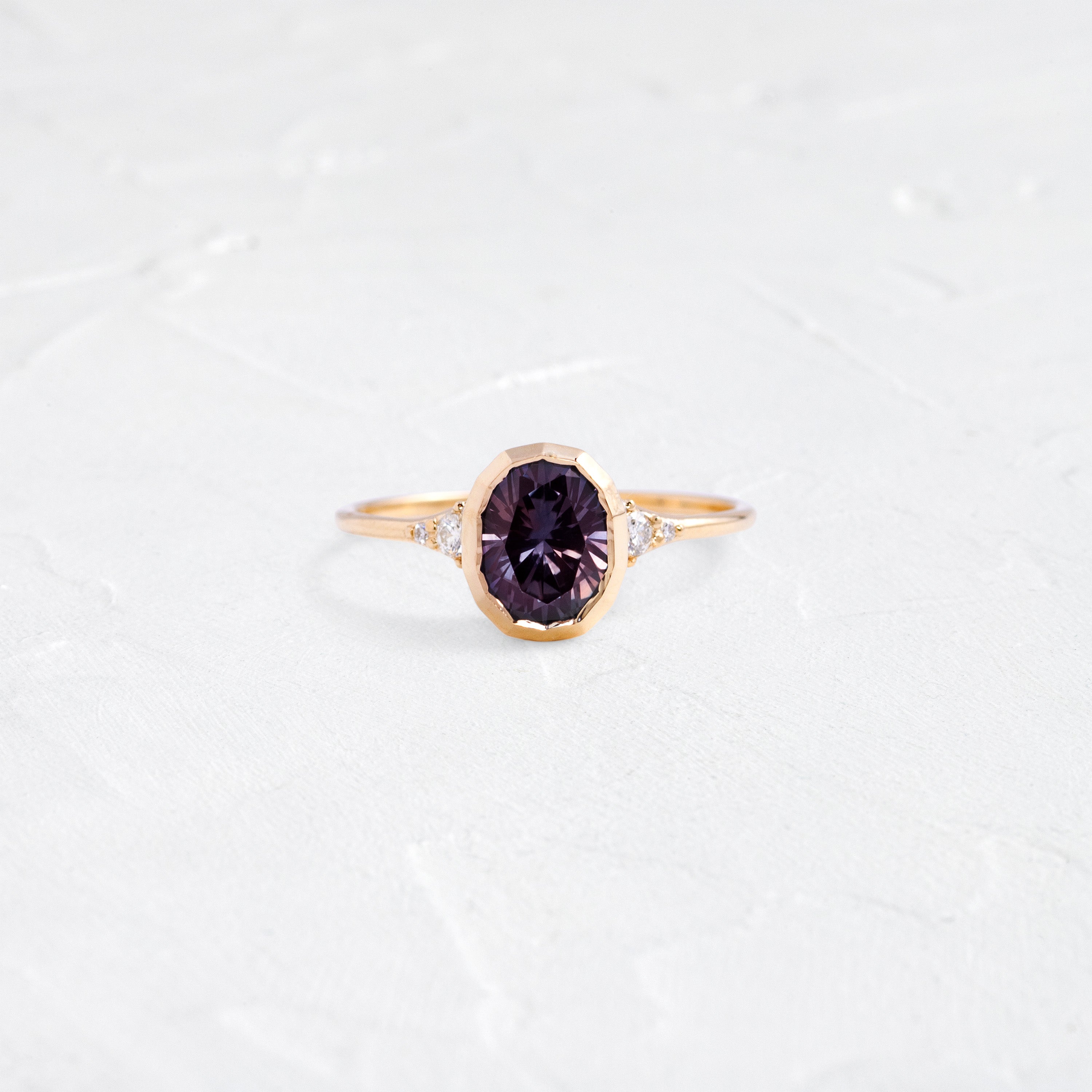 Evenfall Ring, 2ct. Purple Montana Sapphire | Melanie Casey Jewelry