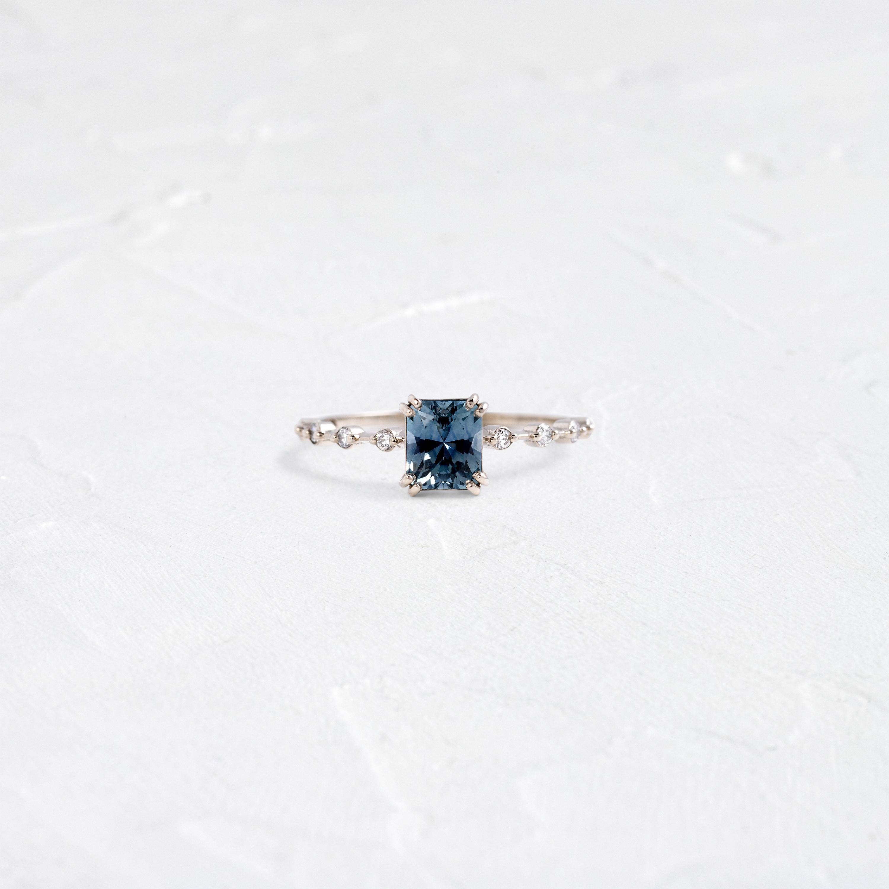 Distance Ring, 1ct. Blue Montana Sapphire | Melanie Casey Fine Jewelry