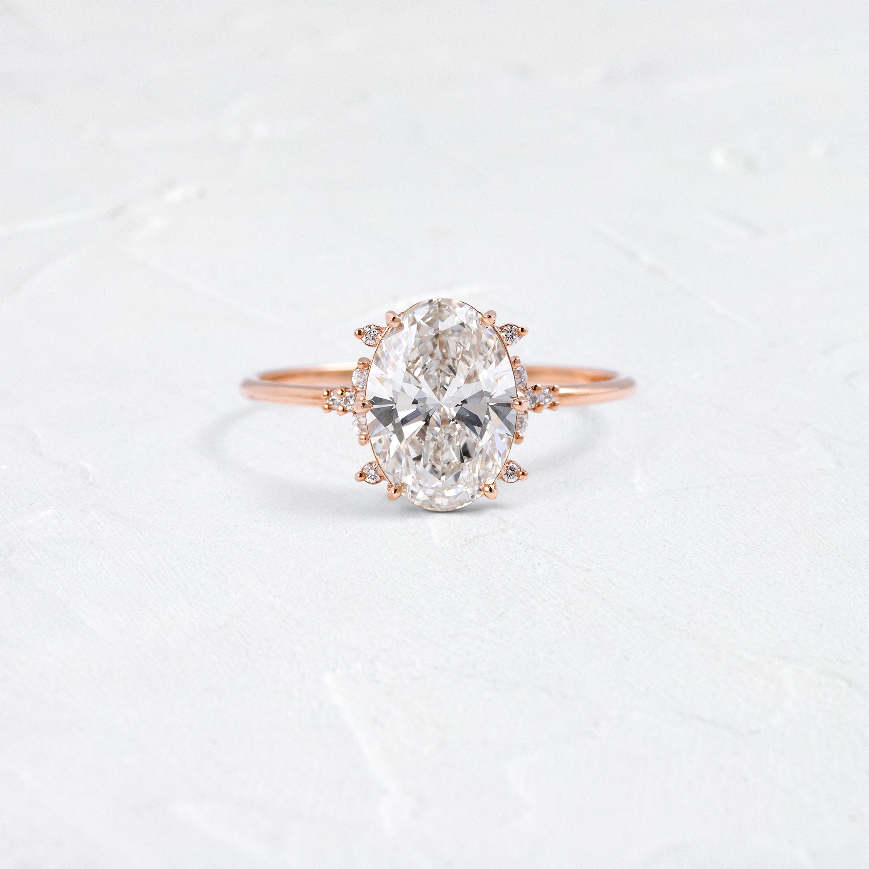 Stargaze Ring, 2.23ct. Lab-Grown Oval Cut | Melanie Casey Jewelry