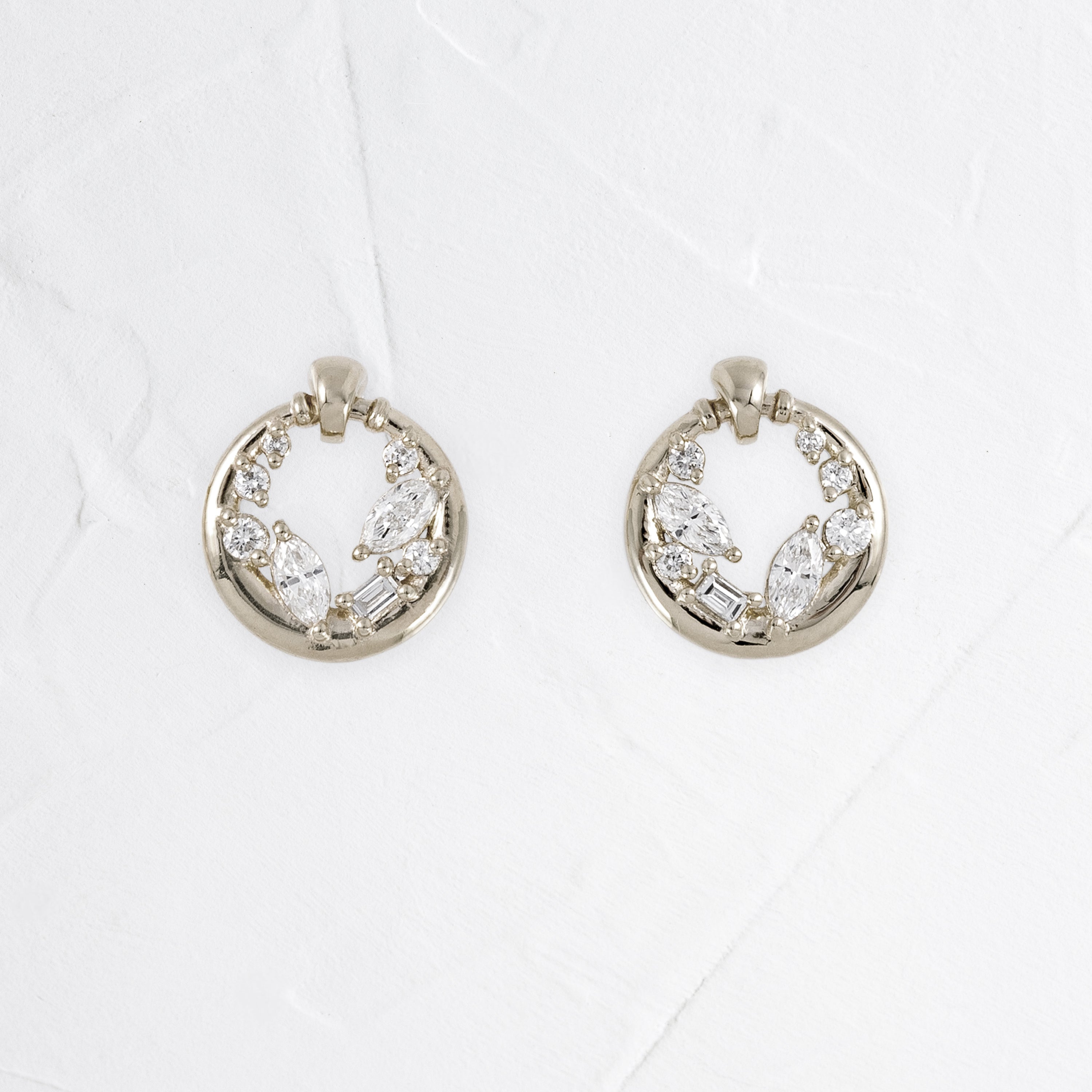 10K BELIEVER JEWERY Mets ピアス IN-PUT-OUT Threshold Door Knocker Studs - In Stock | Melanie Casey Fine Jewelry